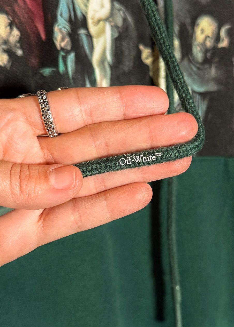 Off-White Off-White Green Caravaggio Print Hoodie Size US M / EU 48-50 / 2 - 5 Thumbnail