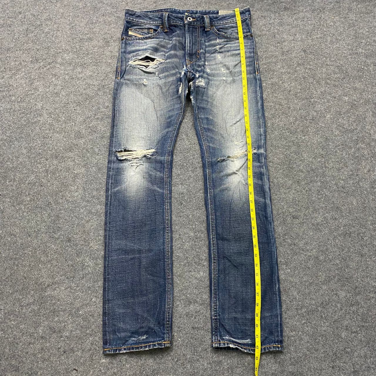 Diesel Vintage 90s Diesel Industry Distressed Denim Size US 34 / EU 50 - 3 Thumbnail
