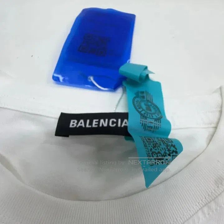 Balenciaga Balenciaga Logo Print White Short Sleeve T. Size US M / EU 48-50 / 2 - 4 Thumbnail