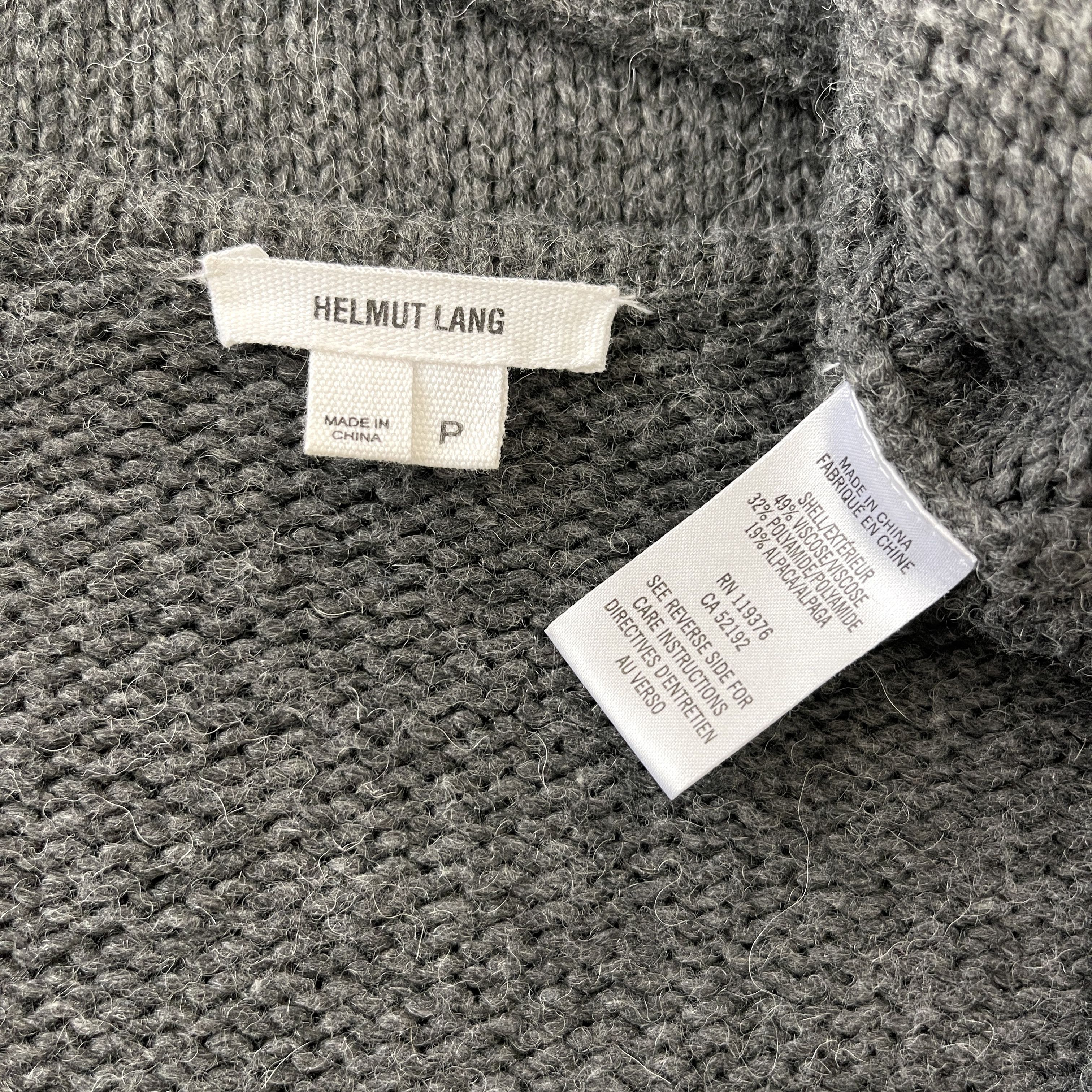 Helmut Lang HELMUT LANG Gray asymmetric Sweater size Petit Size S / US 4 / IT 40 - 5 Thumbnail
