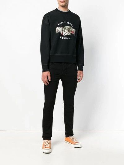 Roberto Cavalli Roberto Cavalli - Don't Trust Fashion Sweater - S Size US S / EU 44-46 / 1 - 6 Thumbnail