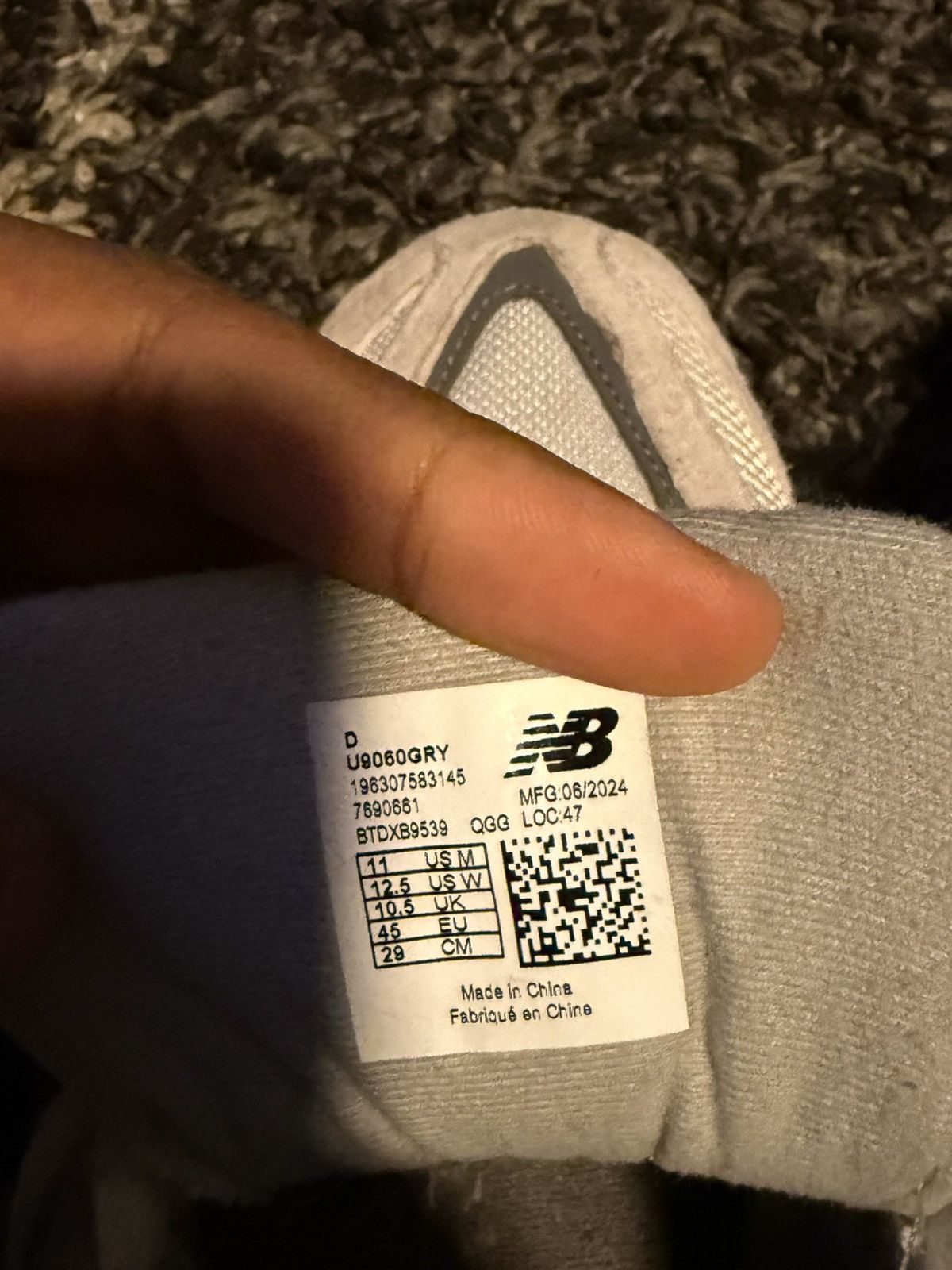 New Balance New balance 9060 rain cloud Size US 11 / EU 44 - 4 Thumbnail
