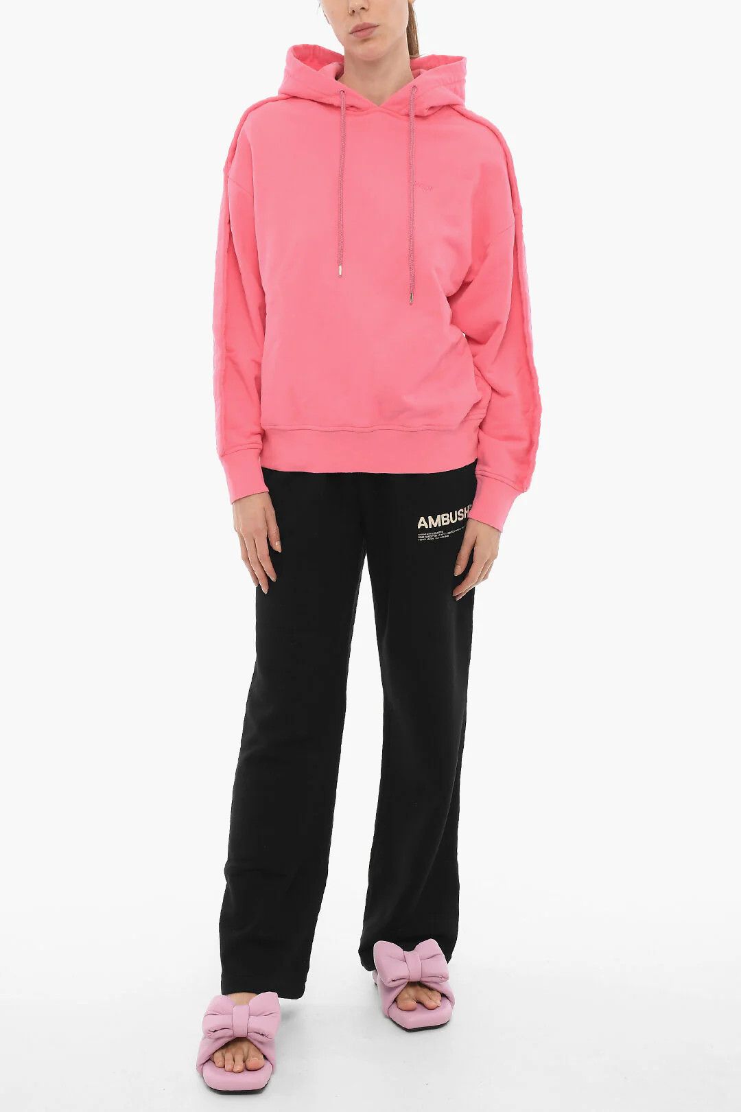 Ambush Design og1mm0426 Brushed Cotton Hoodie in Pink Size L / US 10 / IT 46 - 4 Thumbnail