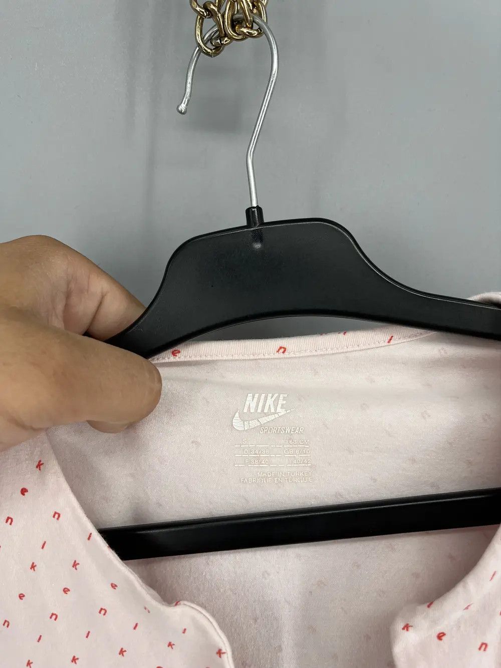 Nike Remera Nike Logo Rosa Talle M Escote Lycra Gruesa Impecable Size S / US 4 / IT 40 - 7 Thumbnail