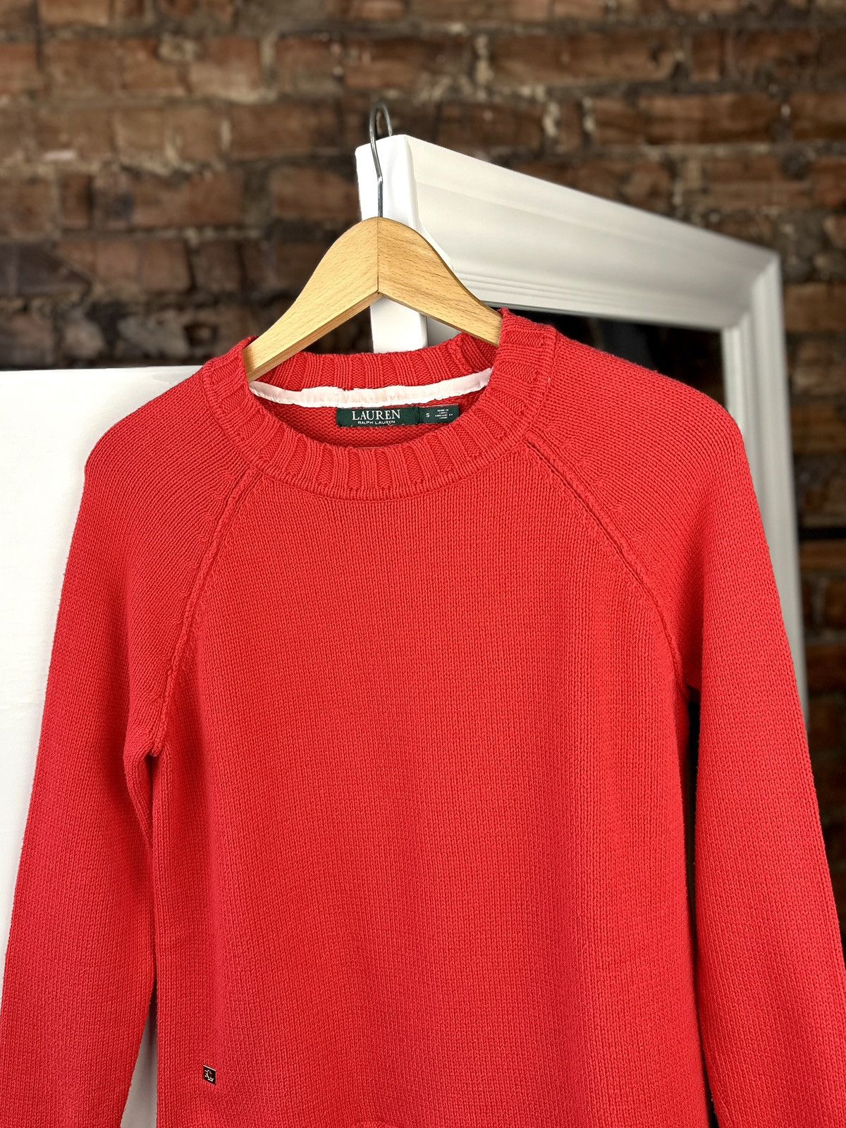 Polo Ralph Lauren × RRL Ralph Lauren Women’s Knitt Sweater Polo Ralph Lauren Red Size: S Size S / US 4 / IT 40 - 2 Thumbnail