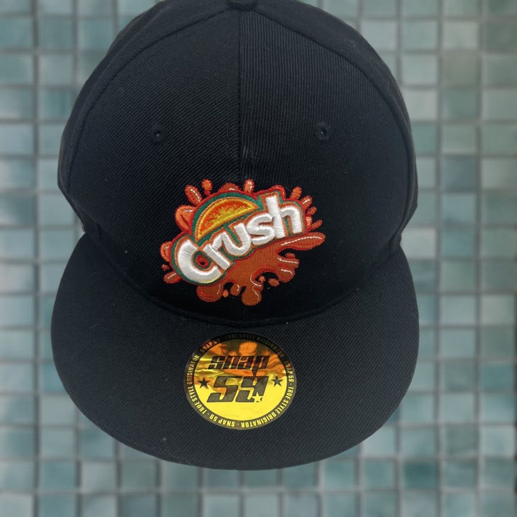 Vintage Teenage Mutant Ninja Turtles The Movie Crush Hat Snap 59 Mens Black One Size Size ONE SIZE - 1 Thumbnail