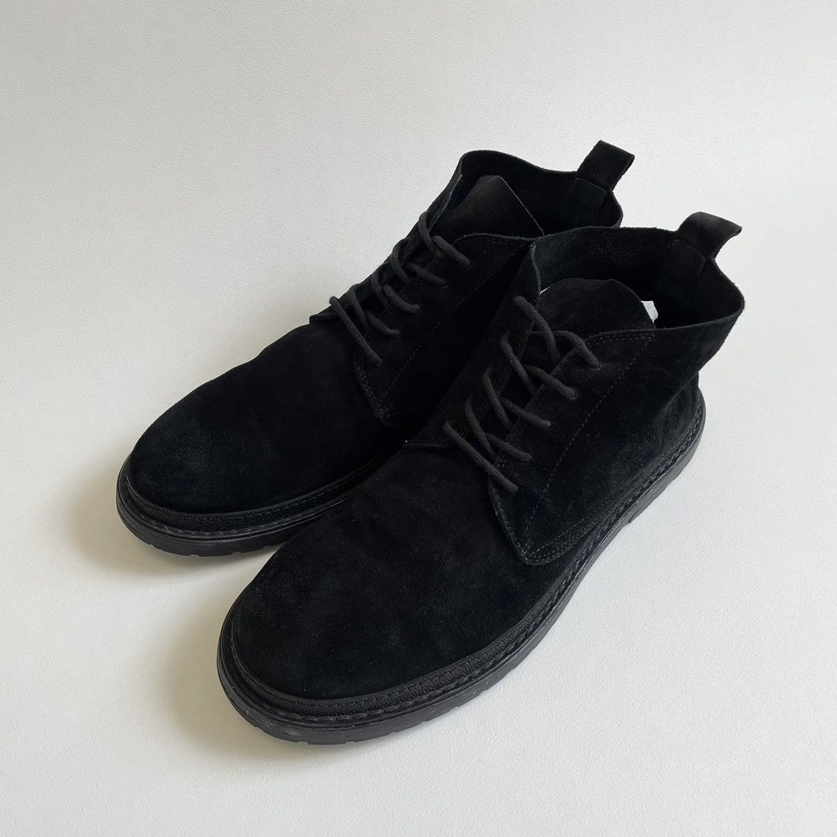 Ann Demeulemeester Early 2010s Black Suede Chukka Boots Size US 12 / EU 45 - 7 Thumbnail