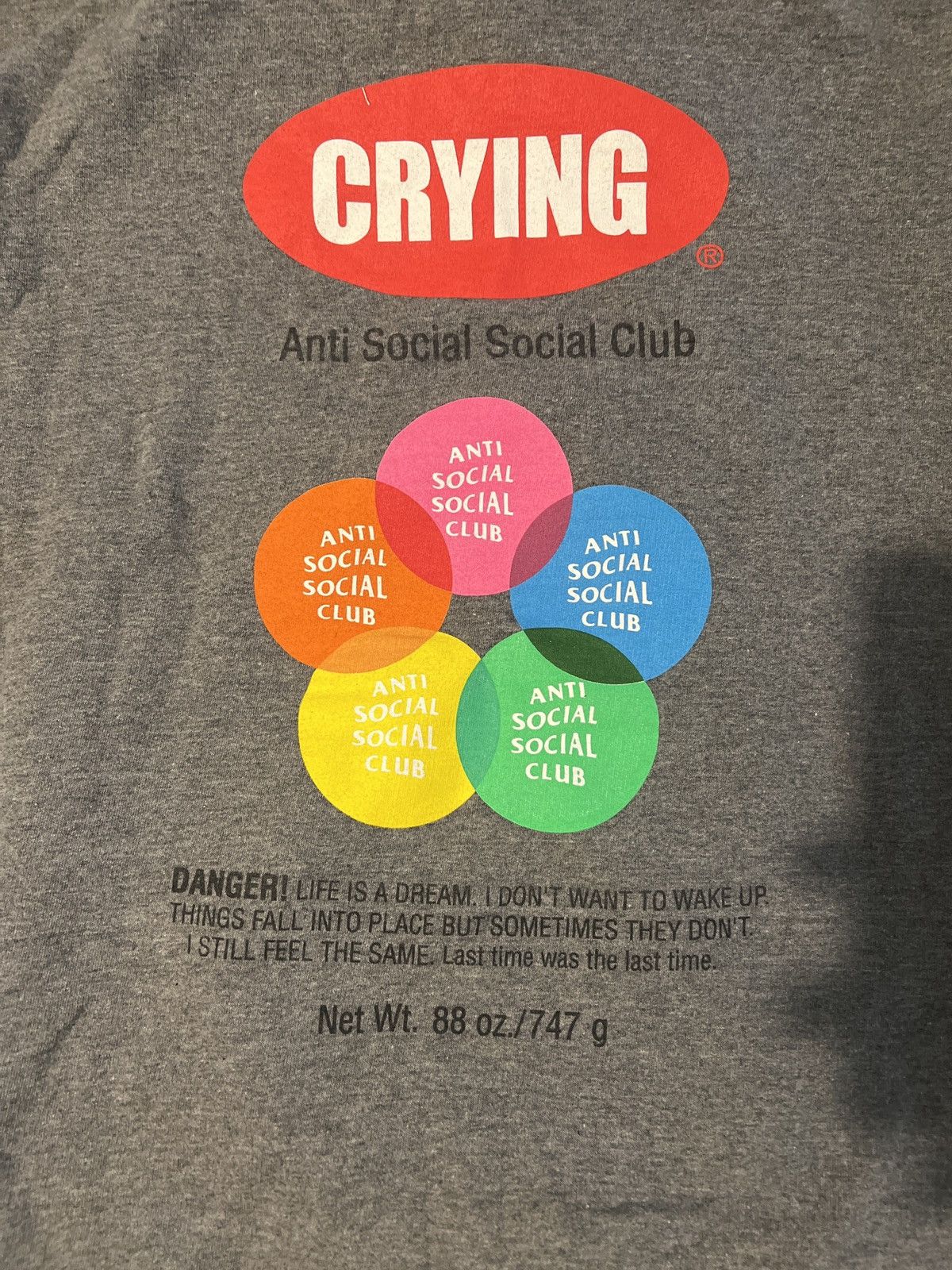 Anti Social Social Club Anti Social Social Club Sweat Shirt Size US L / EU 52-54 / 3 - 4 Thumbnail