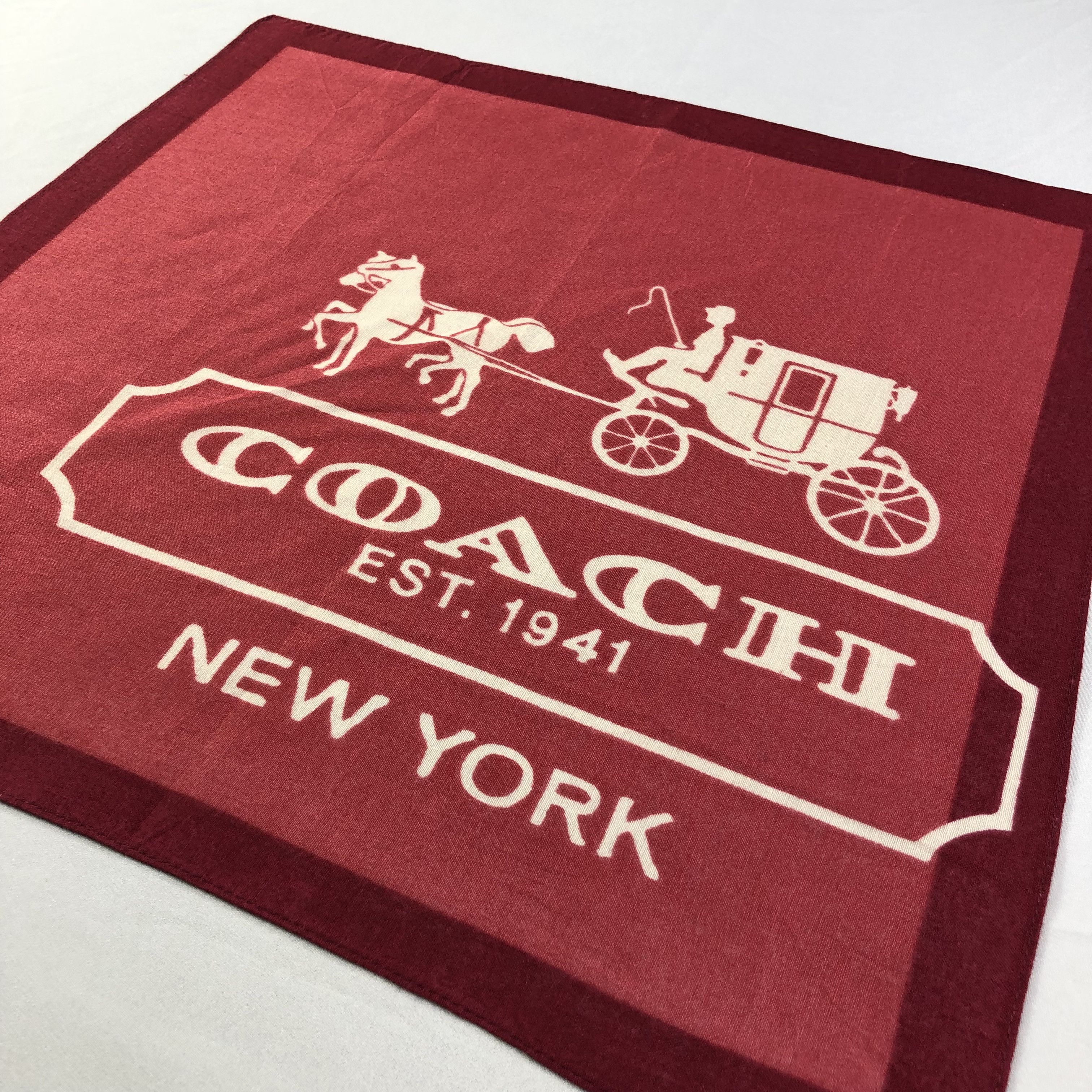 Coach × Vintage COACH Handkerchief Neckerchief Bandana H2057 Size ONE SIZE - 3 Thumbnail