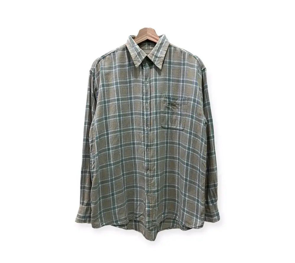 Flannel Japanese Brand Relation Plaid Tartan Flannel Shirt Size US L / EU 52-54 / 3 - 1 Thumbnail
