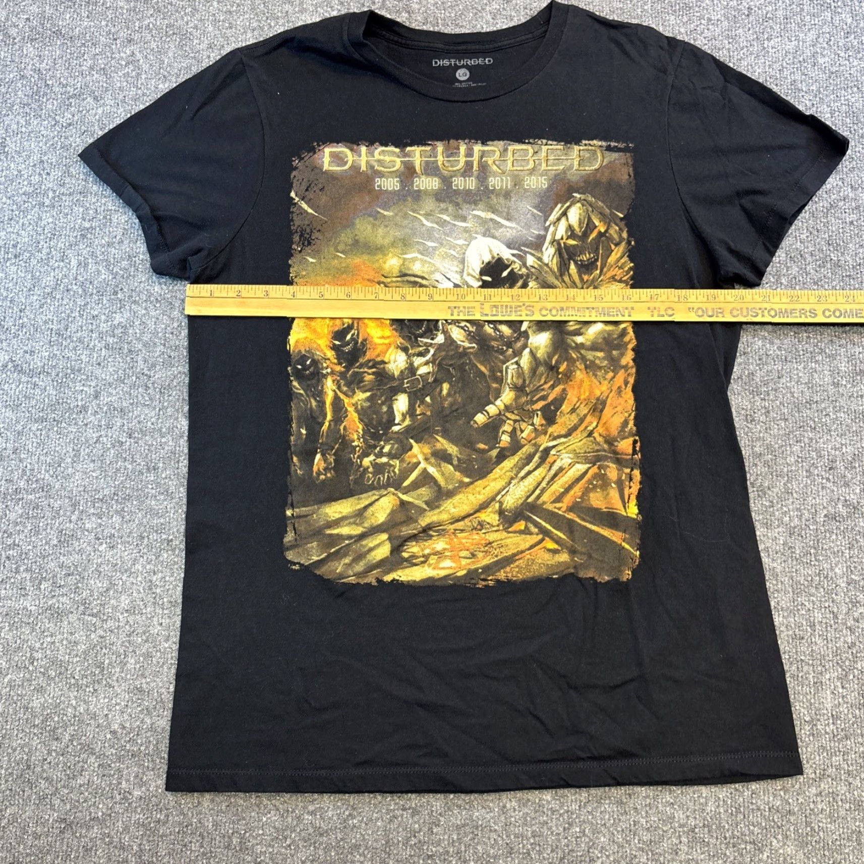 Vintage Disturbed Through the Years 2005-2015 Band T-Shirt Mens Size L Black Crew Neck Short Sleeve Cotton Knit Graphic Print Regular Vintage: No - The Guy Size US L / EU 52-54 / 3 - 4 Thumbnail