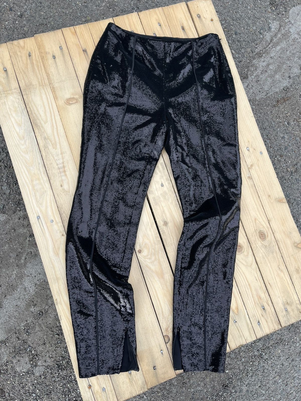 Diane von Furstenberg GOOD DIANE SEQUIN JOGGERS Size 25" / US 0 / IT 36 - 1 Thumbnail