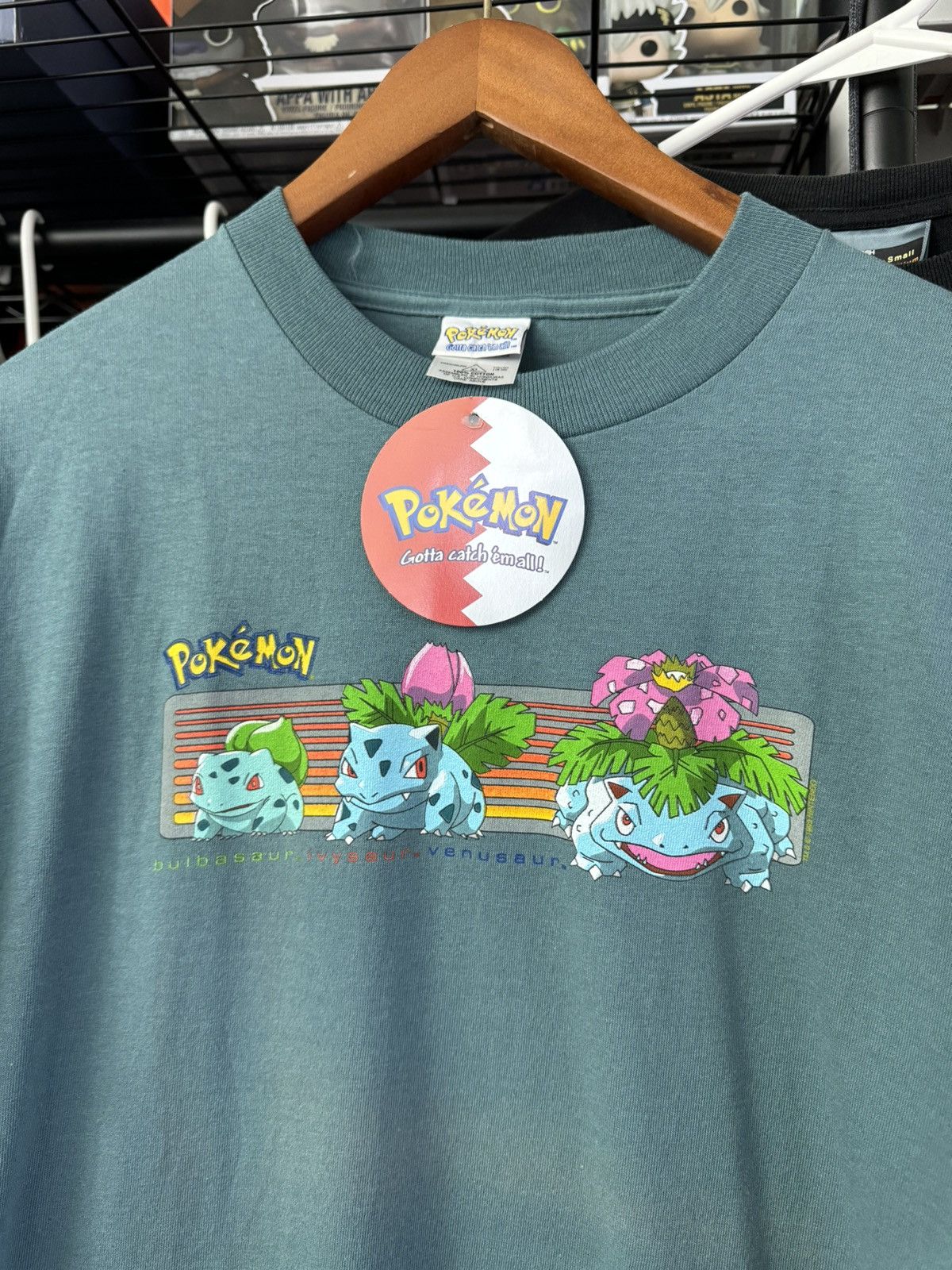 Pokemon DSWT Vintage 1999 Pokemon Bulbasaur Evolution Tee Size US M / EU 48-50 / 2 - 1 Thumbnail