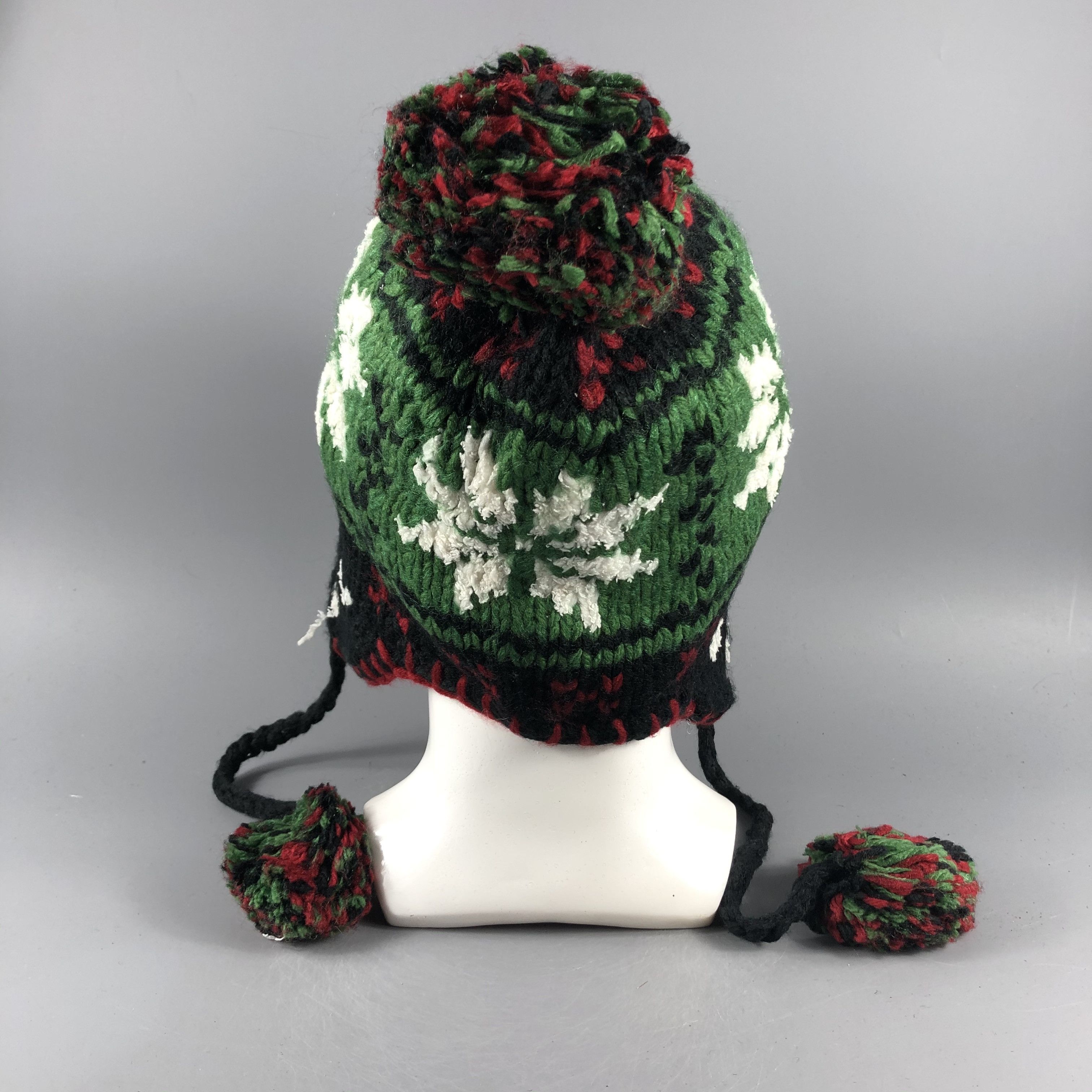 Japanese Brand × Vintage Fair Isle Ear Flap Hat Beanie Snow Hat Snow Cap -D414 Size ONE SIZE - 2 Thumbnail