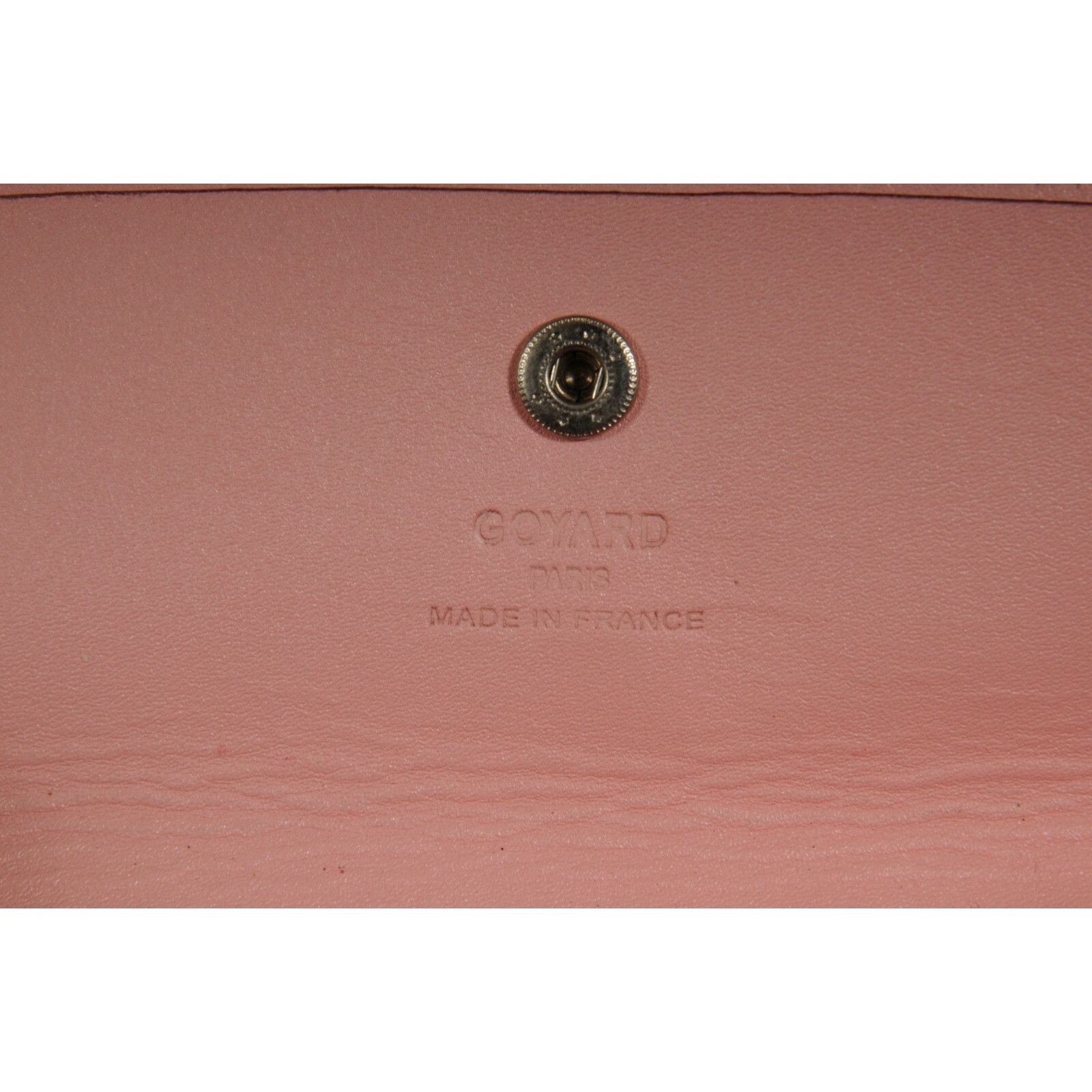 Goyard Pink Wallet Pouch Phone Case Travel Holder Sac File C Size ONE SIZE - 13 Thumbnail