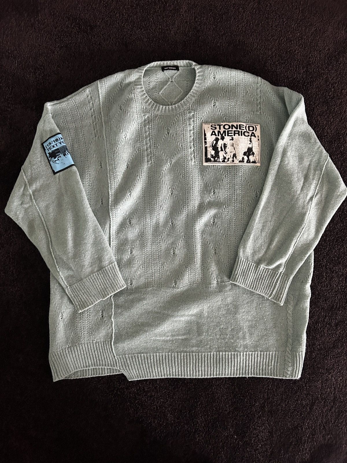 Raf Simons Raf Simons SS20 Stoned America Sweater Size US XS / EU 42 / 0 - 2 Thumbnail