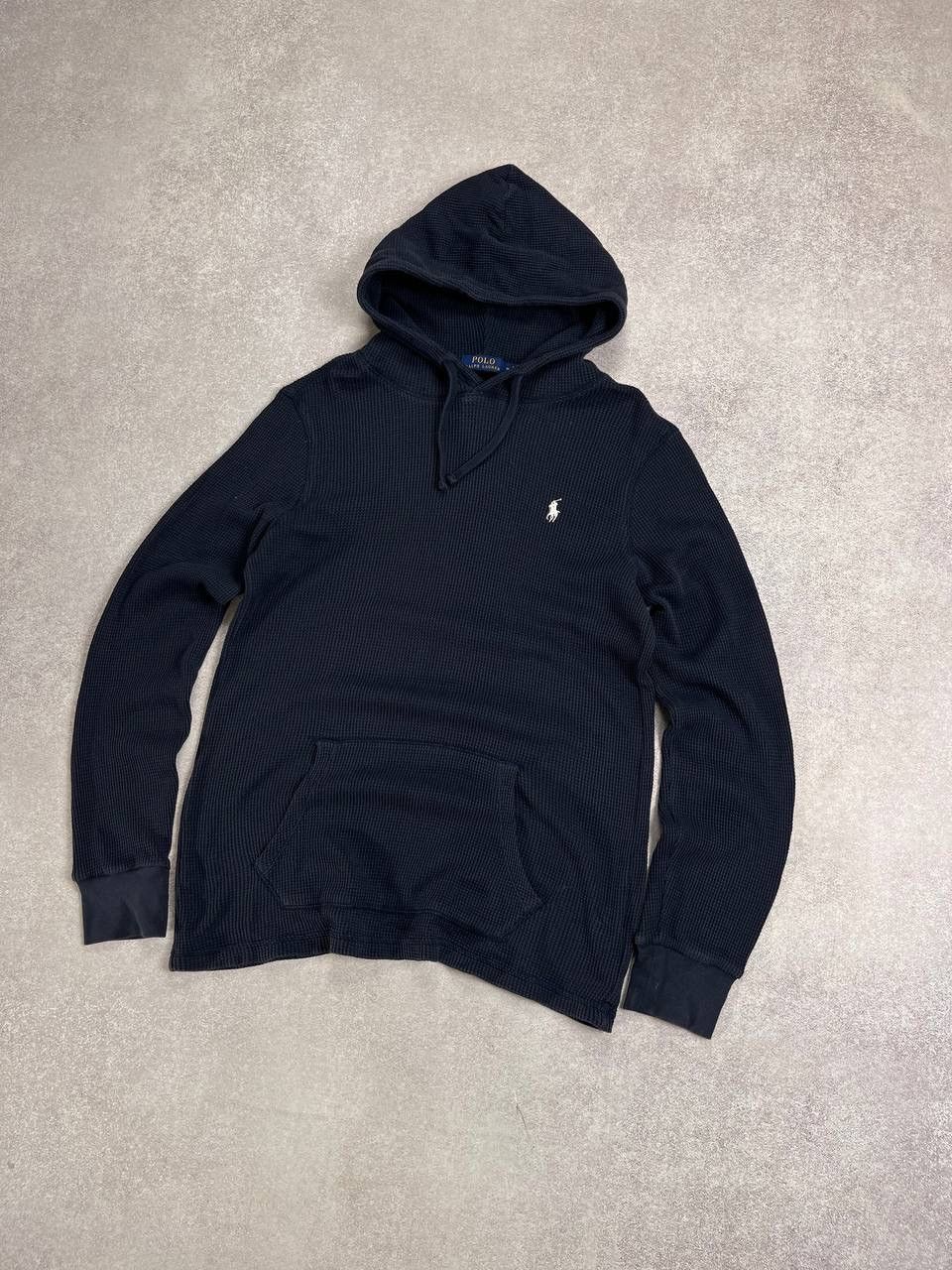 Polo Ralph Lauren × Vintage Vintage Polo Ralph Laufen Waffle Boxy Hoodie M Size US M / EU 48-50 / 2 - 3 Thumbnail