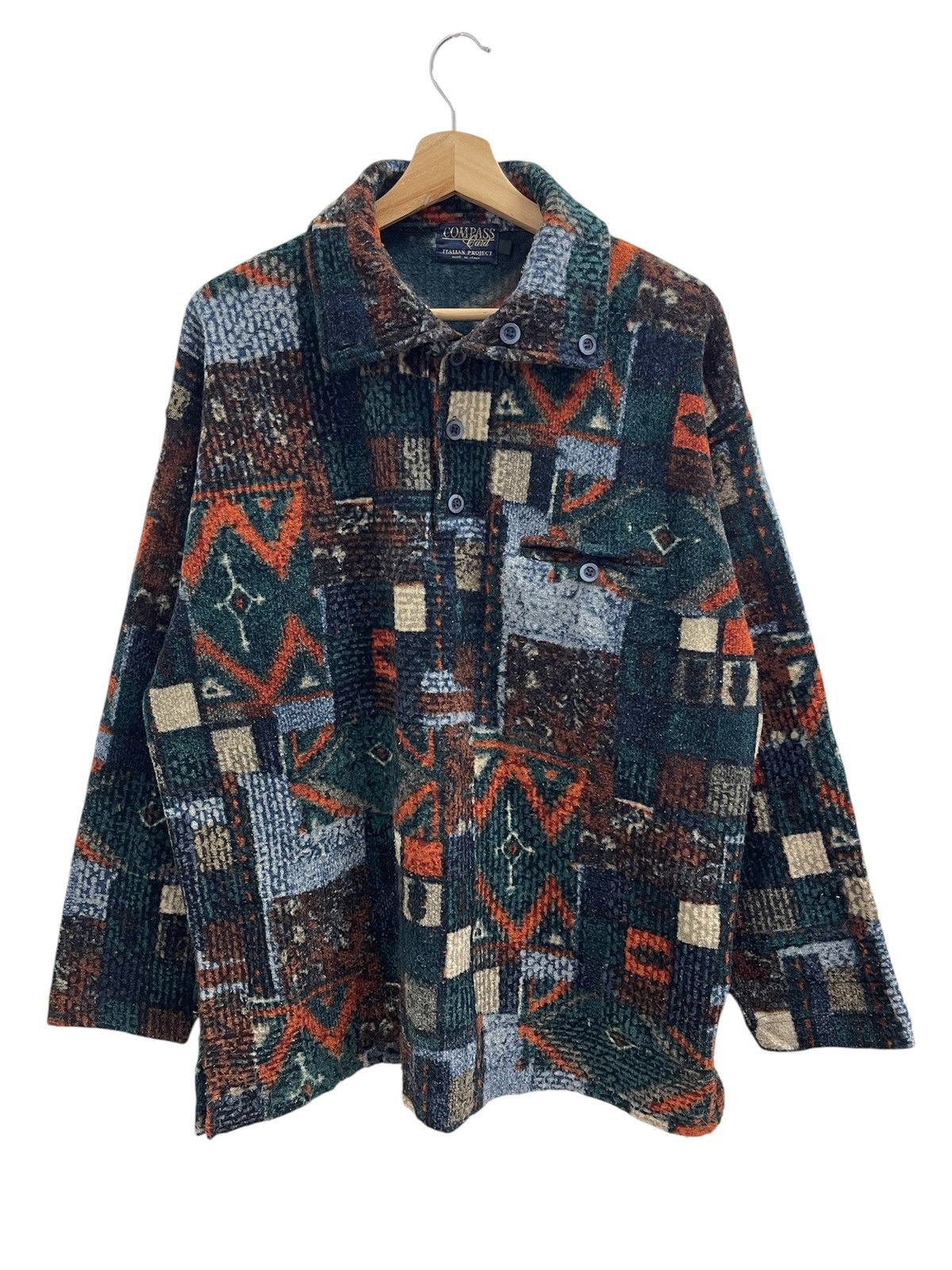 Compass Half-Button Native Wool Shirts