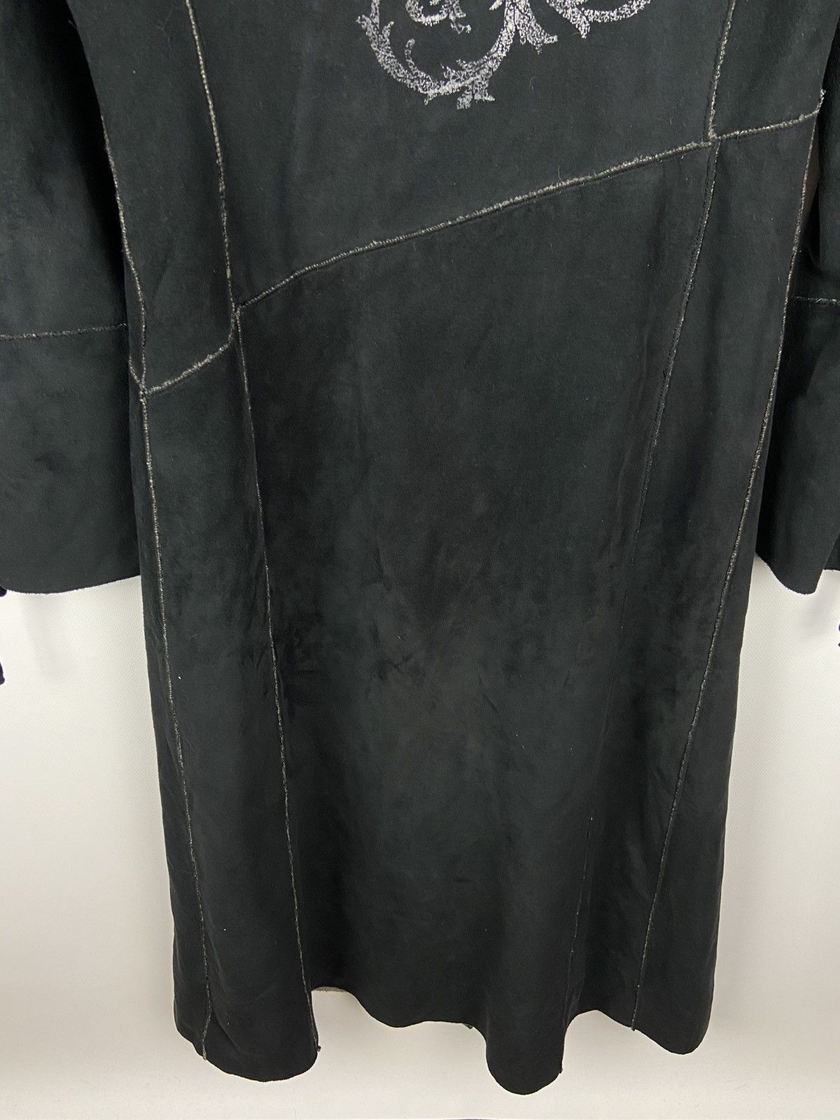 Vintage Vintage Versace Sport Black Micro Suede Faux Fur Lined Coat Size S / US 4 / IT 40 - 18 Thumbnail