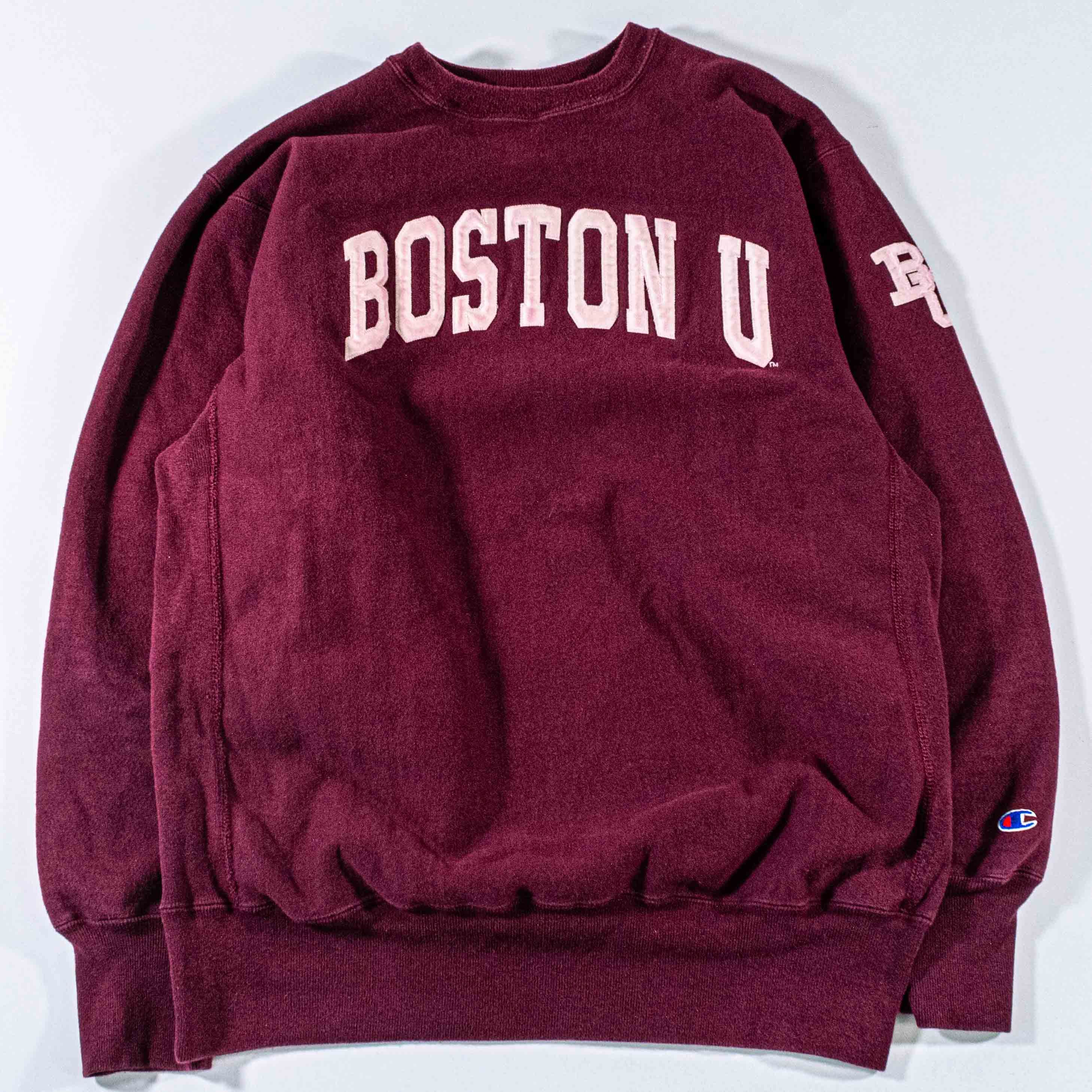 Champion Vintage Champion Reverse Weave Boston University Sweatshirt Size US XXL / EU 58 / 5 - 1 Thumbnail