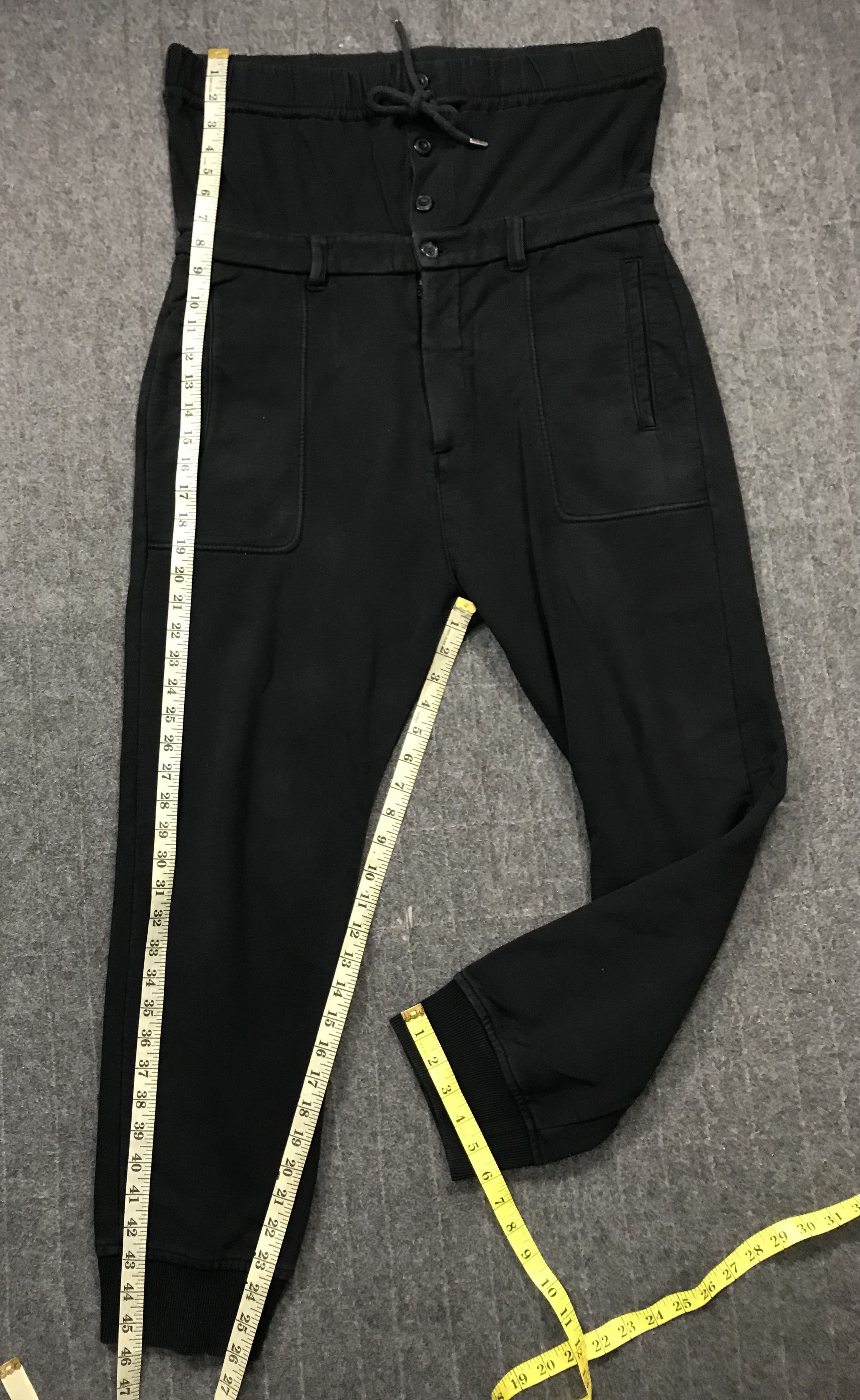 Helmut Lang Helmut Lang Black Pant Double Waist Flexible Size Size 32" / US 10 / IT 46 - 10 Thumbnail