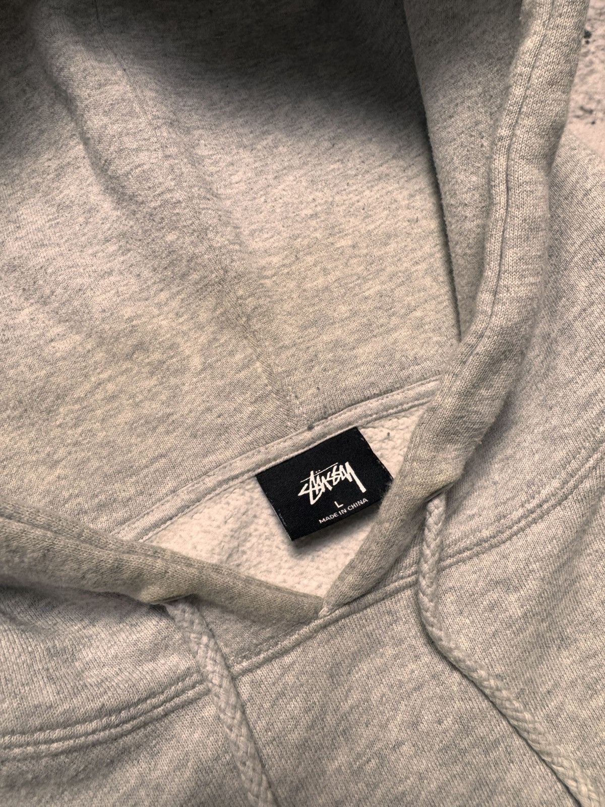 Stussy × Vintage STUSSY CENTER LOGO OVERSIZE BOXY HOODIE Size US L / EU 52-54 / 3 - 5 Thumbnail