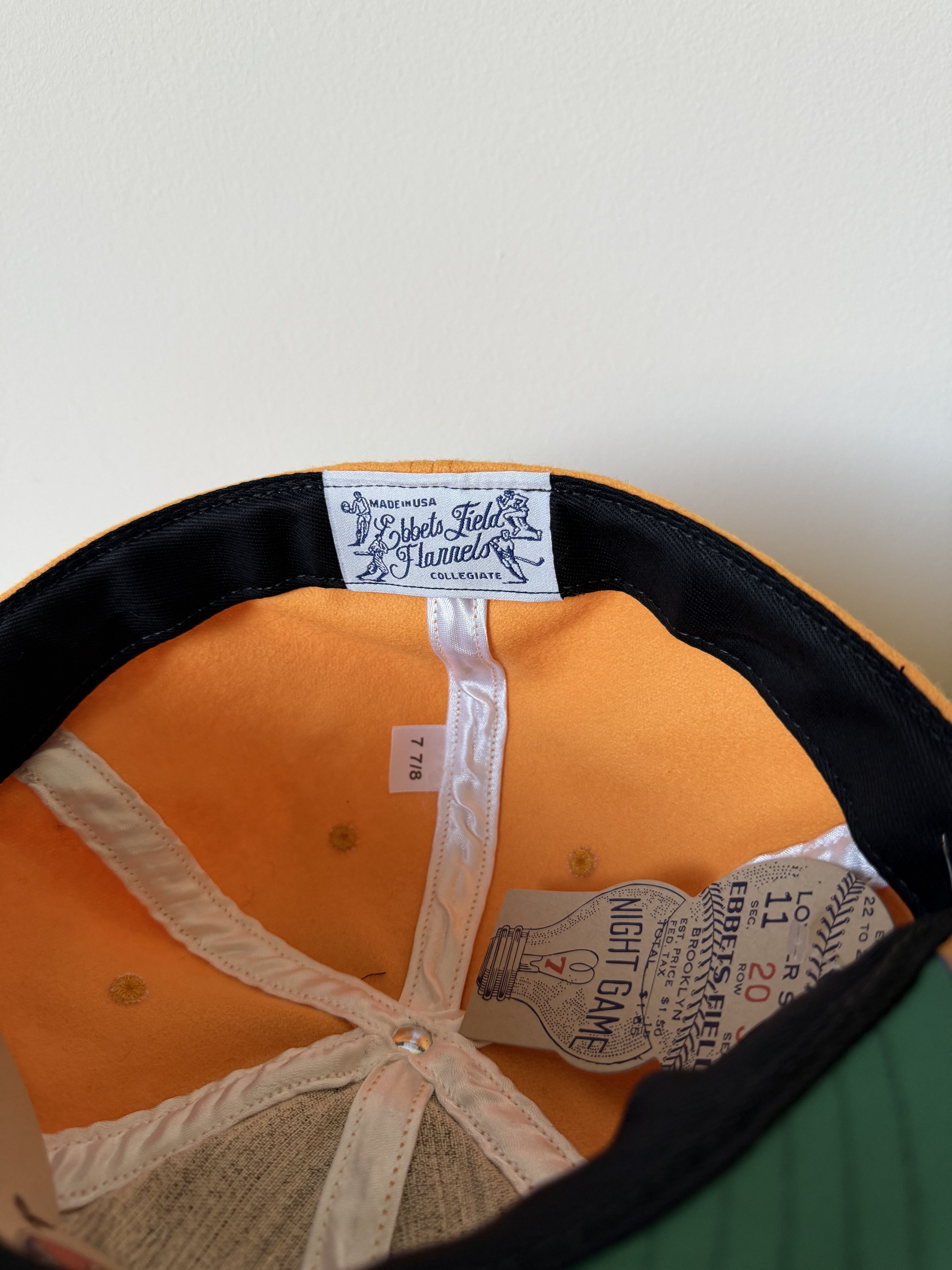 Ebbets Field Flannels 7 7/8 Ebbets University Washington 1936 Rowing Team Hat Size ONE SIZE - 6 Thumbnail