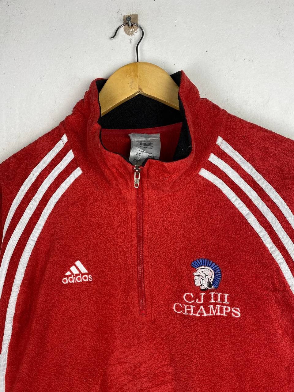 Adidas vintage adidas fleece quarter zipper jacket Size US L / EU 52-54 / 3 - 2 Thumbnail
