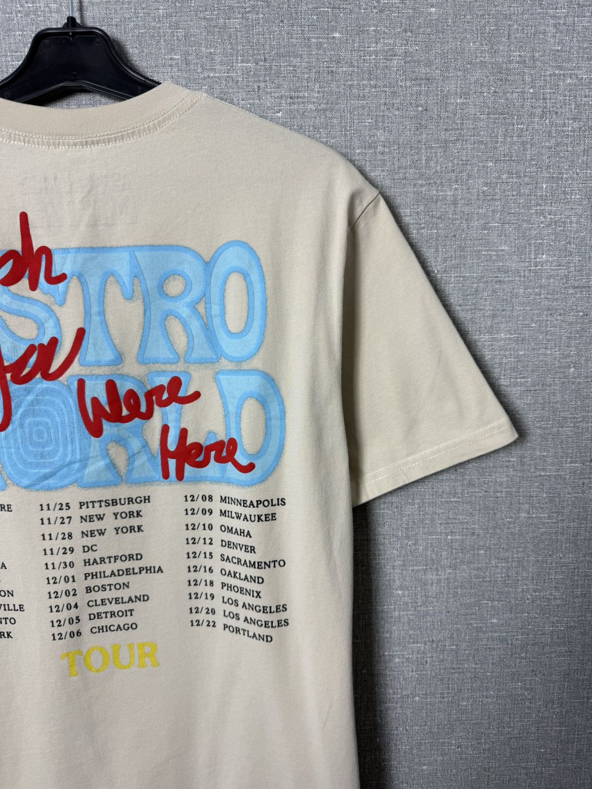 Travis Scott Travis Scott Astroworld T-Shirt Wish You Were Here Tour Tee Size US M / EU 48-50 / 2 - 10 Thumbnail