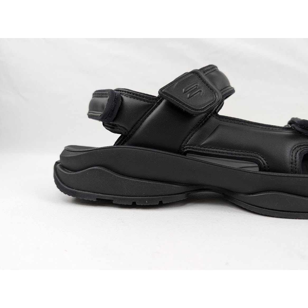 Balenciaga o1rshd1 Tourist Fake Leather Sandal in Black Size US 12 / EU 45 - 5 Thumbnail