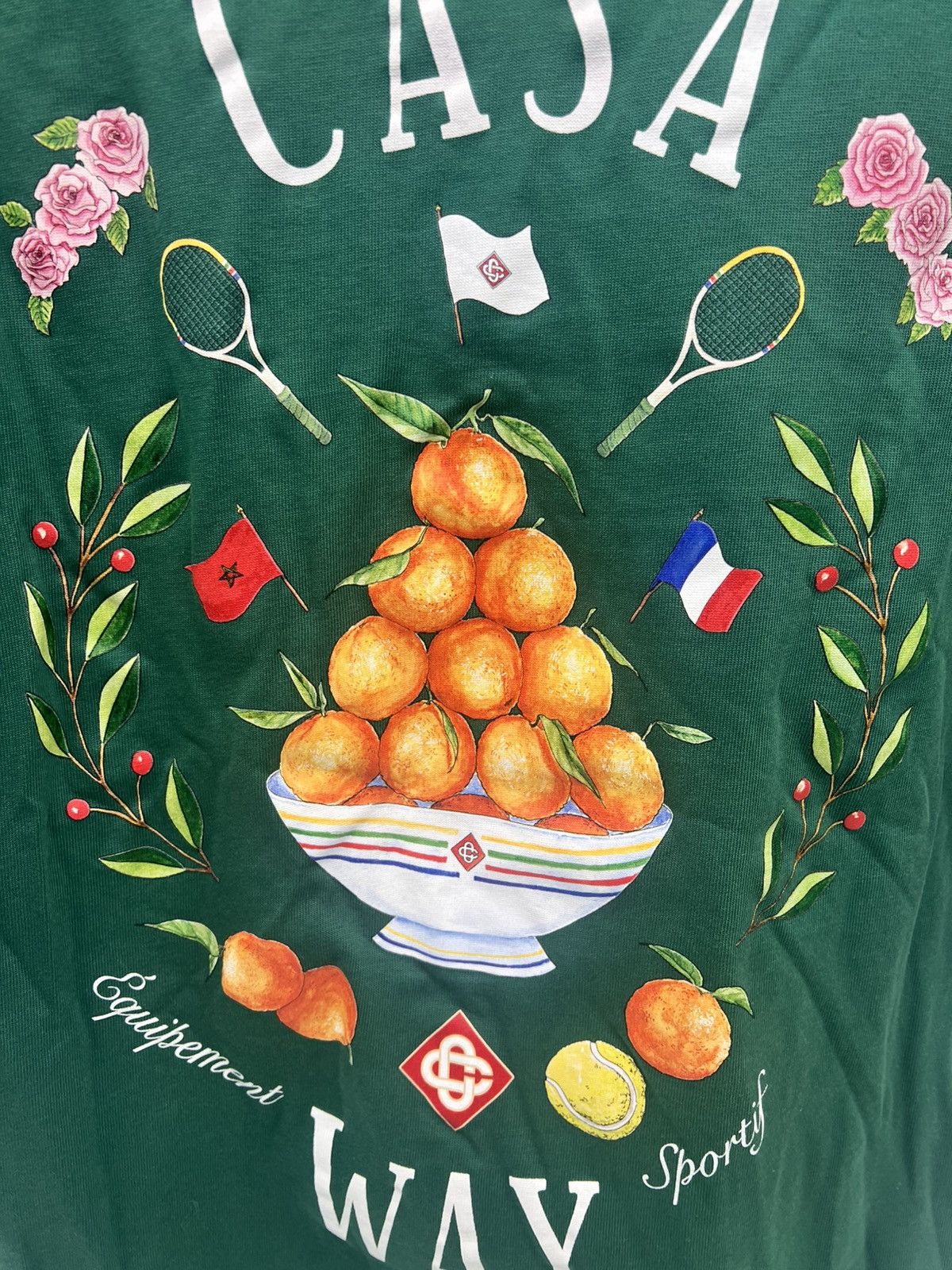Casablanca CASABLANCA Casa Way Printed T Shirt Evergreen Everygreen Size US S / EU 44-46 / 1 - 4 Thumbnail