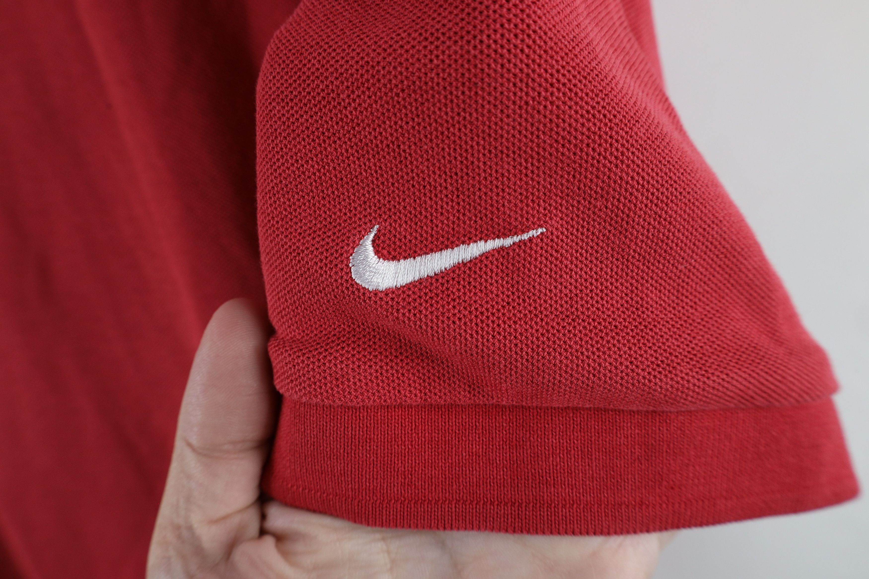 Nike × Vintage Vintage Nike Golf Travis Scott Mini Swoosh Polo Shirt Red Size US XXL / EU 58 / 5 - 4 Thumbnail