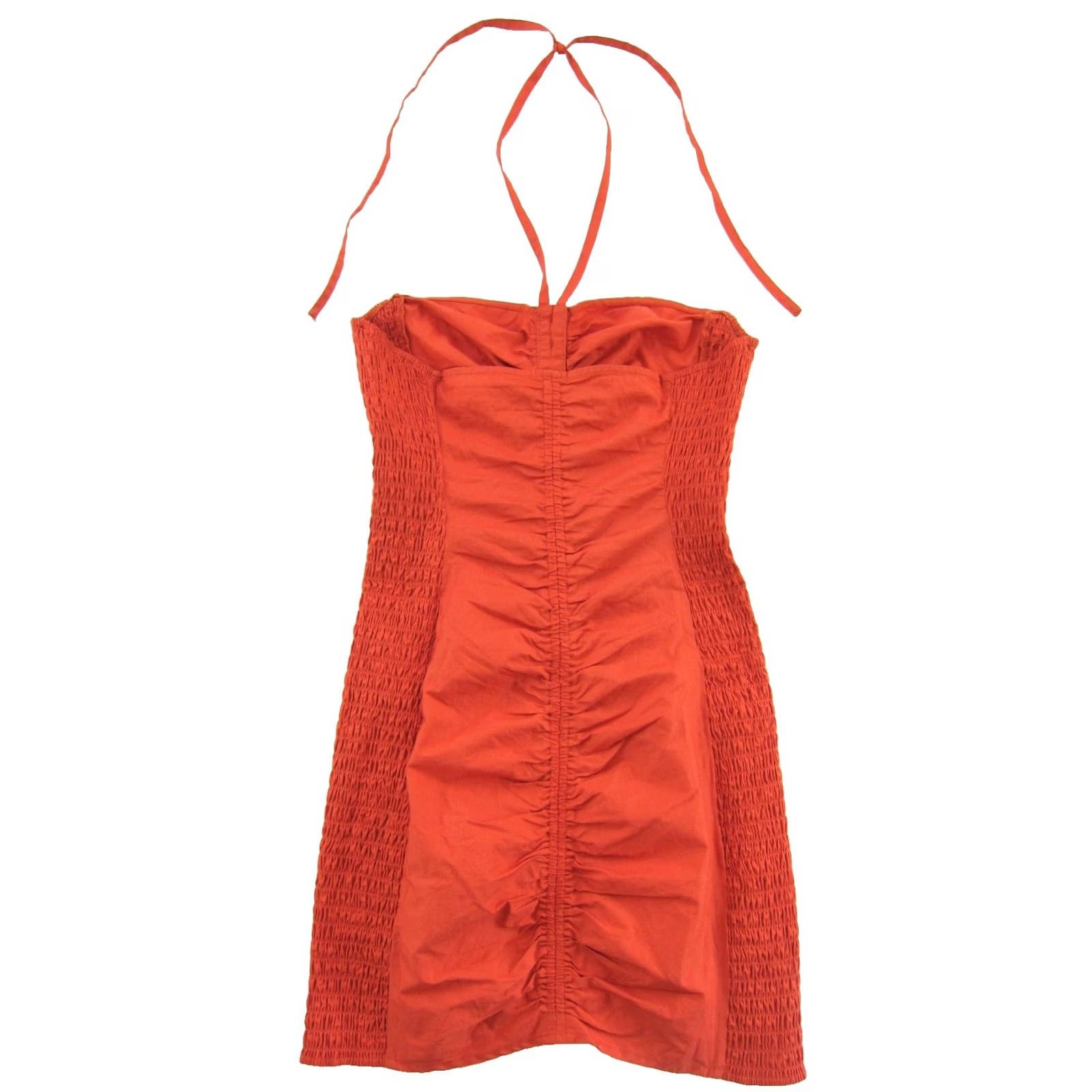 Free People Free People Orange Mini Dress Halter M Dress Size M / US 6-8 / IT 42-44 - 3 Thumbnail