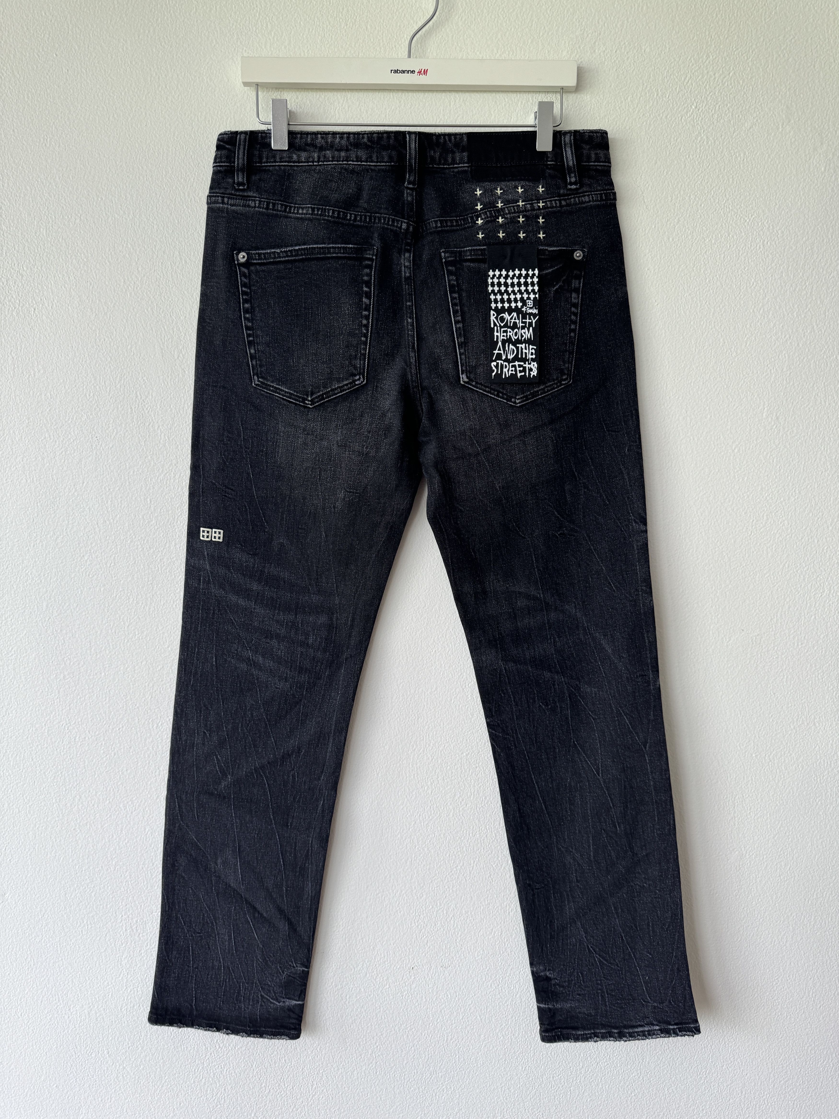Ksubi hazlow 32 small medium knight limelite faded black Size US 32 / EU 48 - 5 Thumbnail