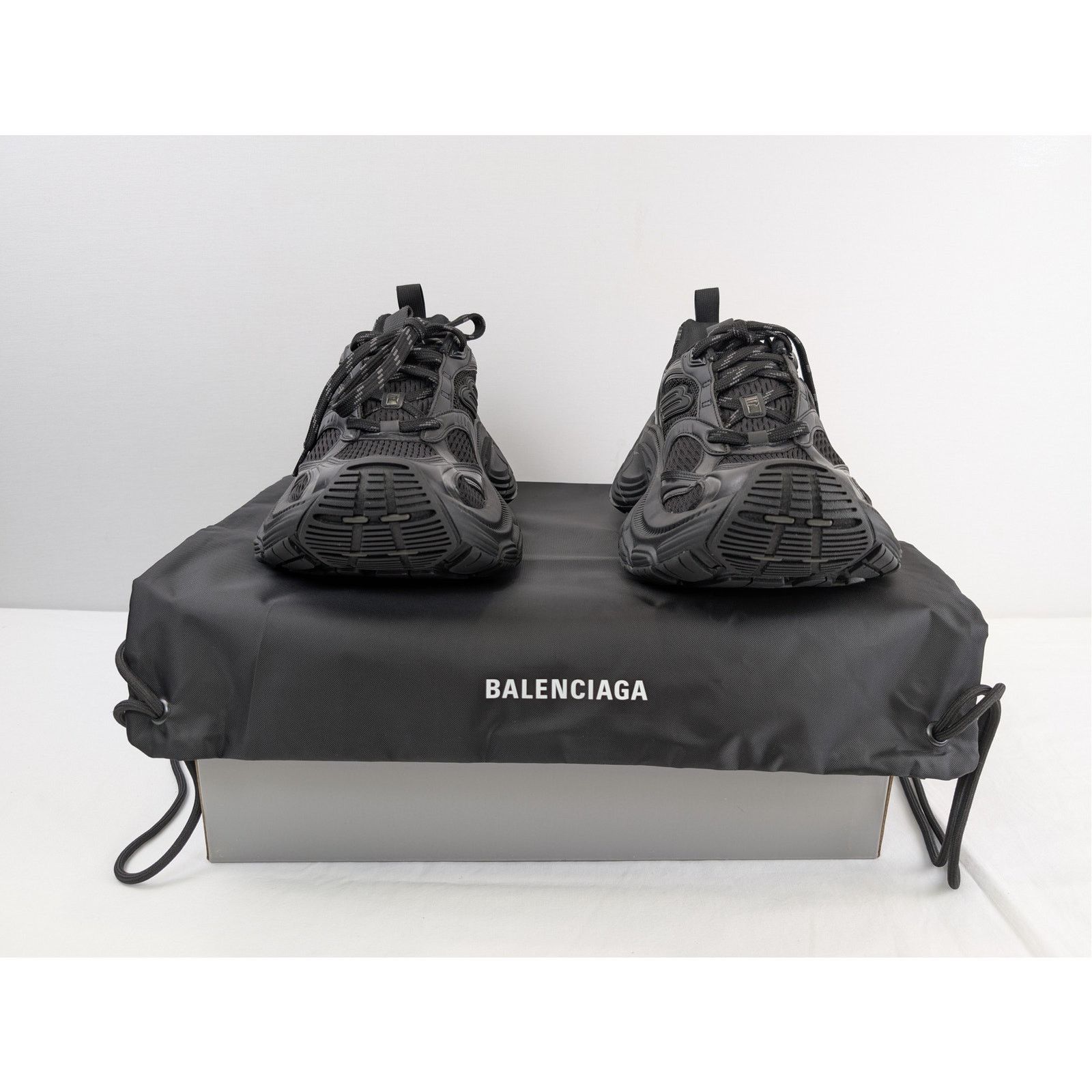 Balenciaga o1rshd1 Q:2 / 10XL Mesh Sneaker TPU PU Sneakers in Black Size US 12 / EU 45 - 15 Thumbnail