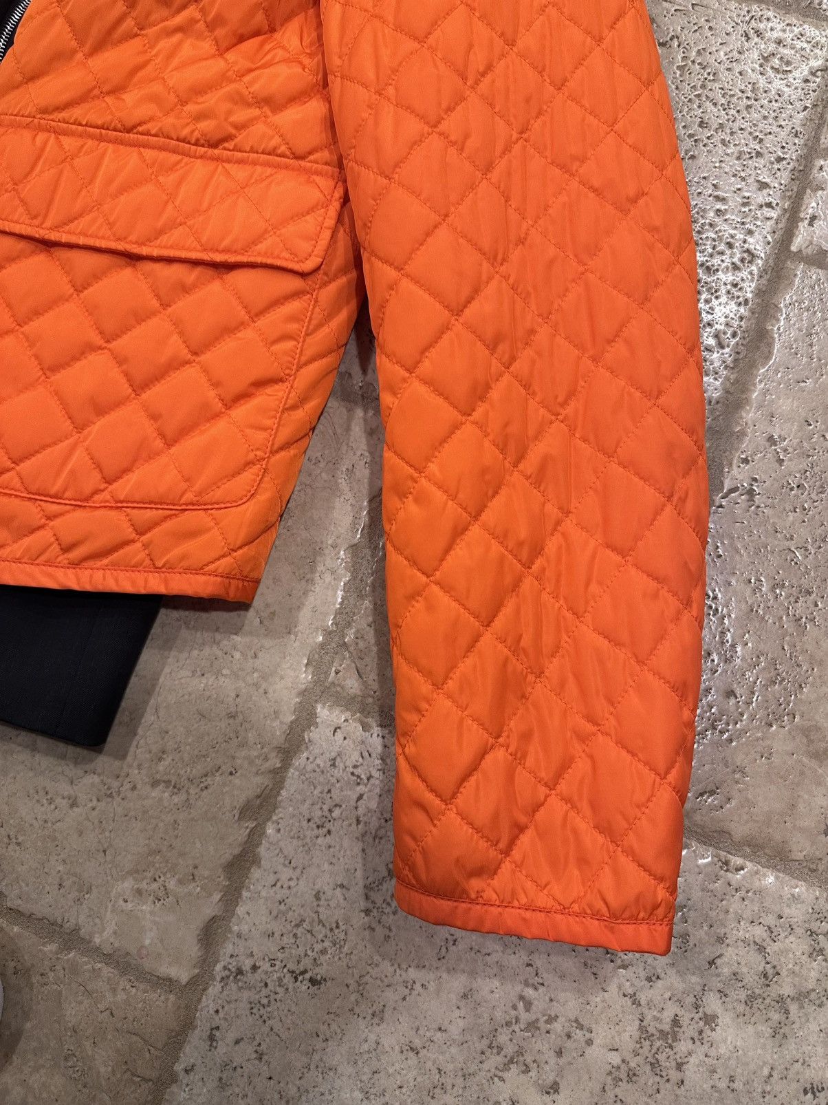 Dsquared2 Orange Quilted Jacket / Vest Calen’s Penitentiary