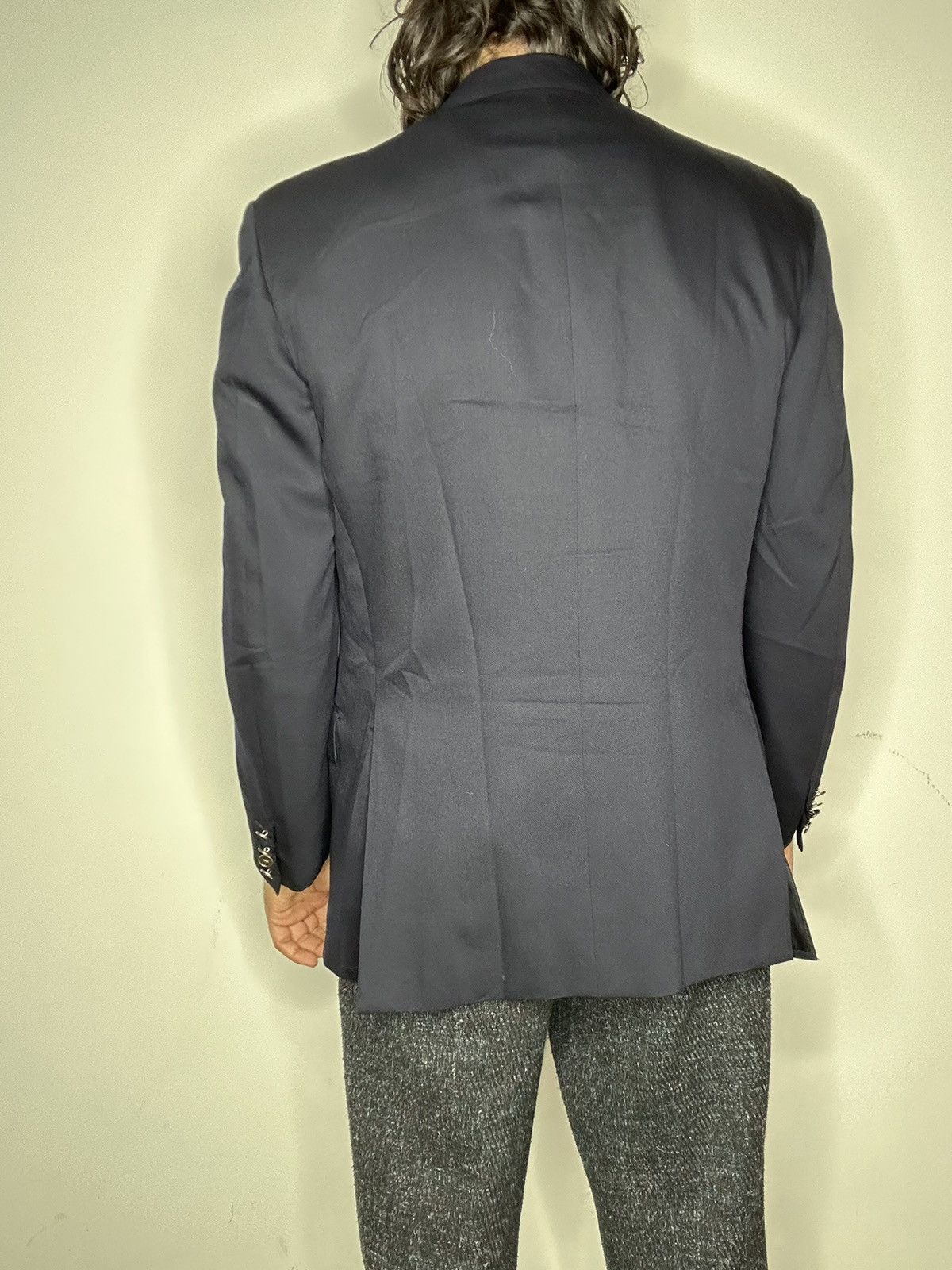 Yves Saint Laurent Yves Saint Laurent Metal Buttons Blue Blazer Size 42R - 10 Thumbnail