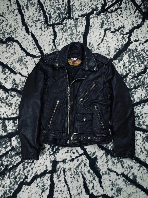 Harley Davidson Harley Davidson leather biker jacket black 40 Size L / US 10 / IT 46 - 1 Thumbnail