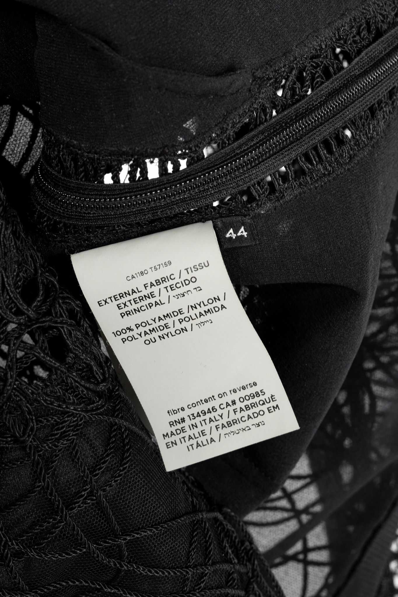 Tom Ford Tom Ford Black Soutache-Embroidered Long-Sleeve Top Size M / US 6-8 / IT 42-44 - 7 Thumbnail