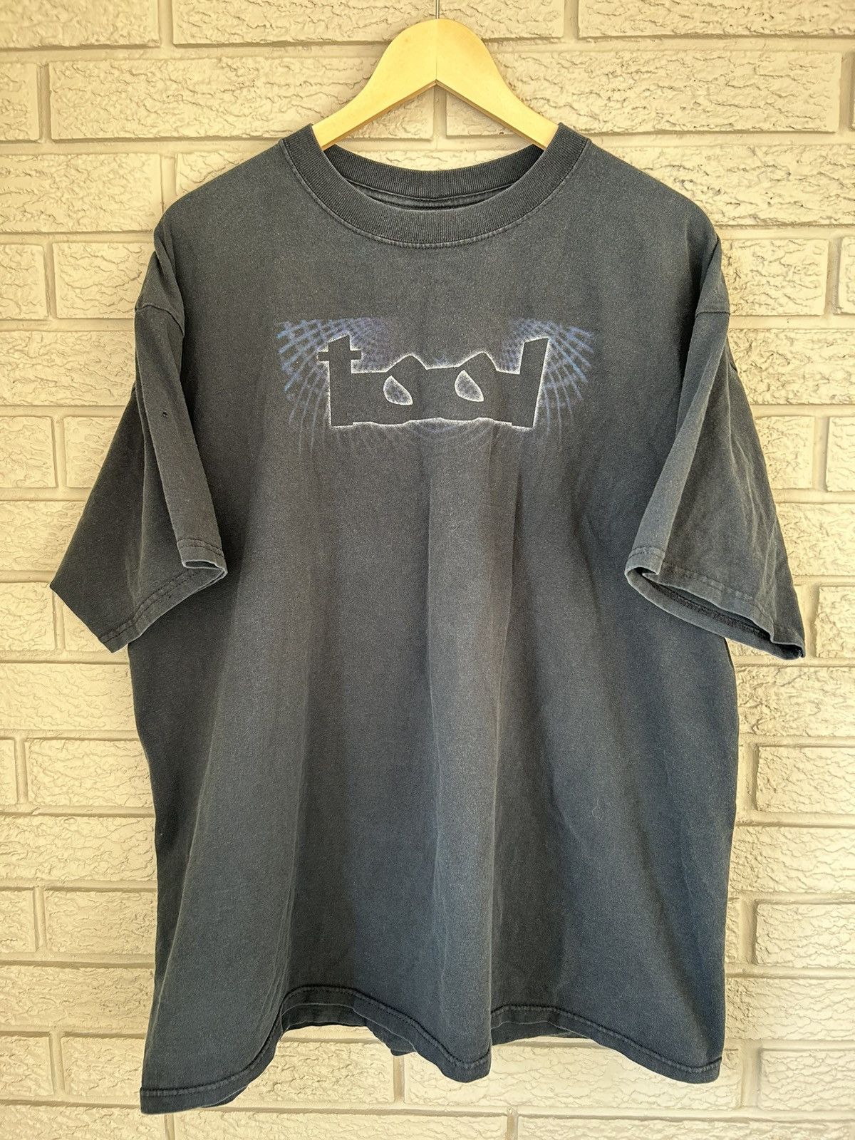 image of Band Tees x Vintage Tool In Concert Sun Faded T Shirt in Faded Black, Men's (Size XL)