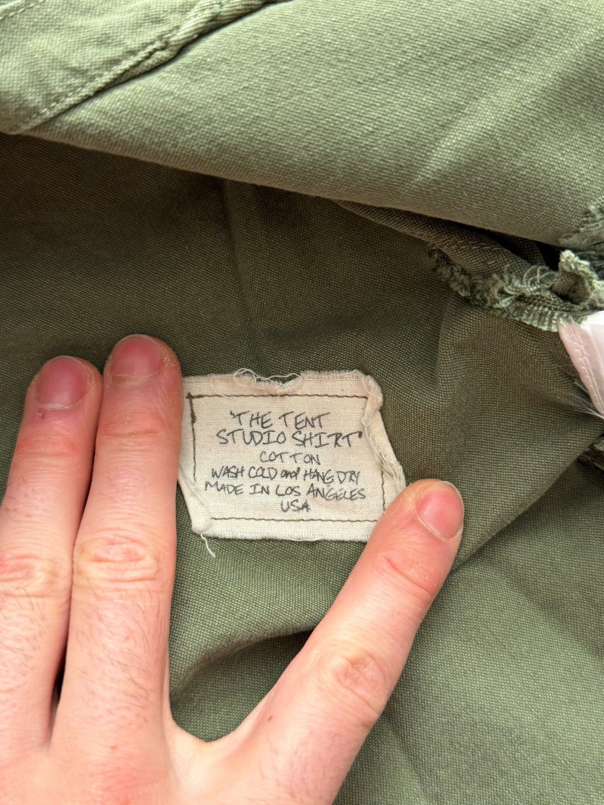 Greg Lauren 2016 Army Tent Studio Shirt Size US M / EU 48-50 / 2 - 8 Thumbnail