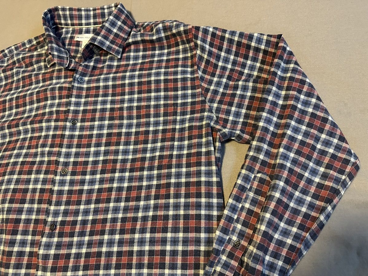 Peter Millar Peter Millar Blue Red Plaid Button Down Shirt Long Sleeve Size US L / EU 52-54 / 3 - 4 Thumbnail