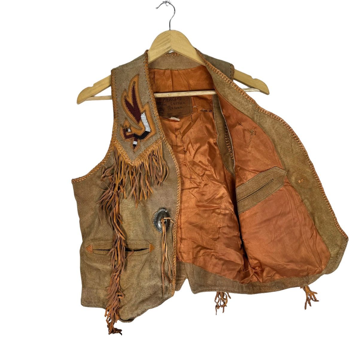 Cowboy Equipment 🔥MEALEY’S PITIC LEATHER ARTURO FRINGE WESTERN NATIVE VEST Size US S / EU 44-46 / 1 - 8 Thumbnail