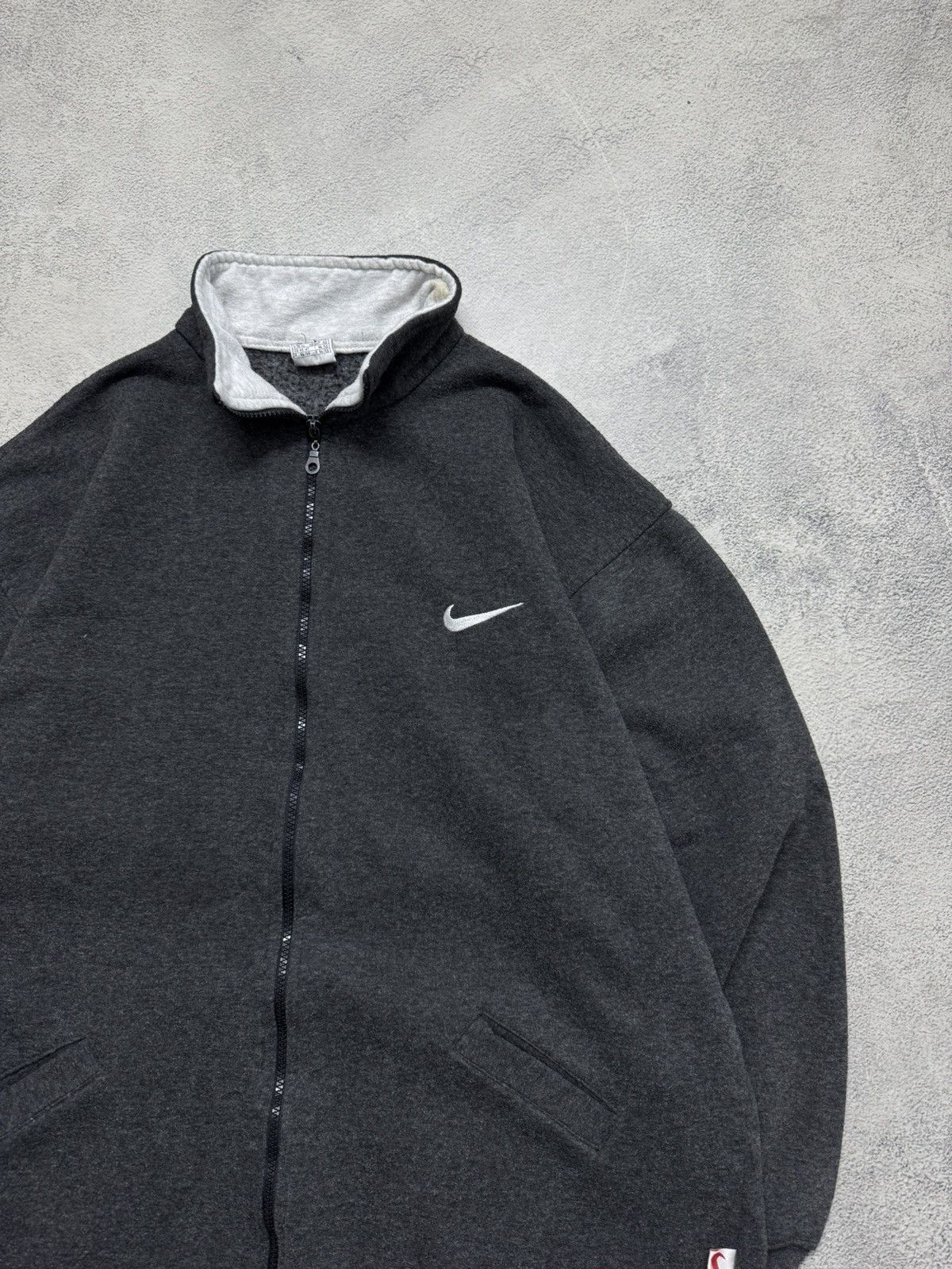 Nike Vintage Y2k Nike Zip Hoodie Fleece Swoosh 00’s Size US XL / EU 56 / 4 - 5 Thumbnail