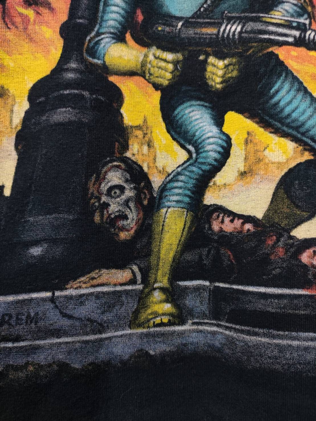 Vintage Vtg Mars Attacks! " City Destruction " Movie Promo T-Shirt Size US L / EU 52-54 / 3 - 4 Thumbnail