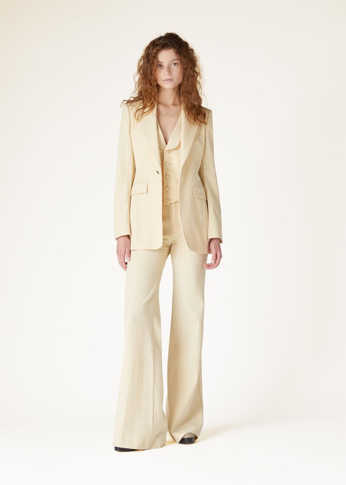 Loro Piana o1srvl11e0125 FAO0330 Arisa Jacket in Cream Size XS / US 0-2 / IT 36-38 - 6 Thumbnail