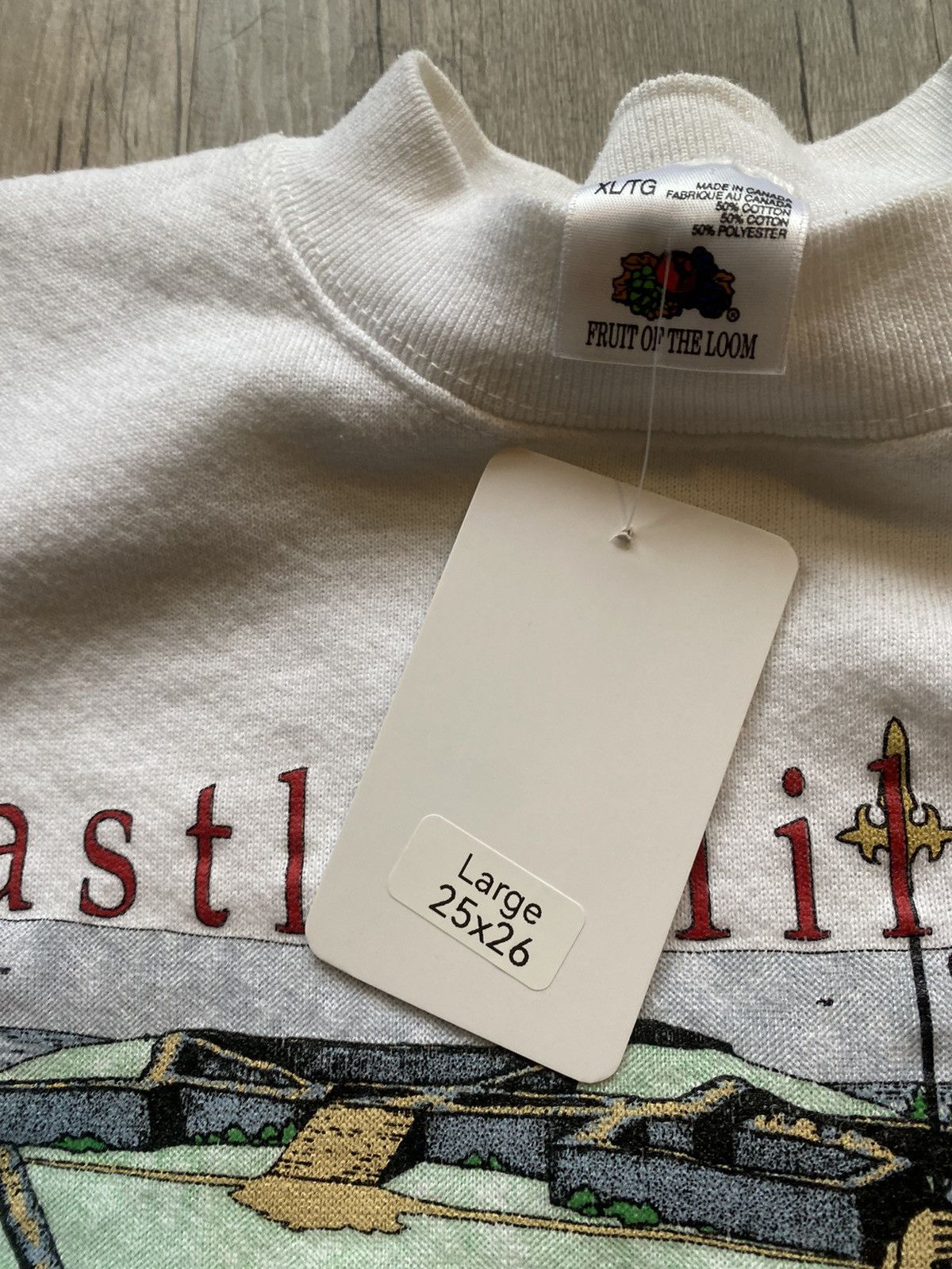 Vintage Vintage 90s Historic Castle Hill Fort Graphic Crewneck Size US L / EU 52-54 / 3 - 3 Thumbnail