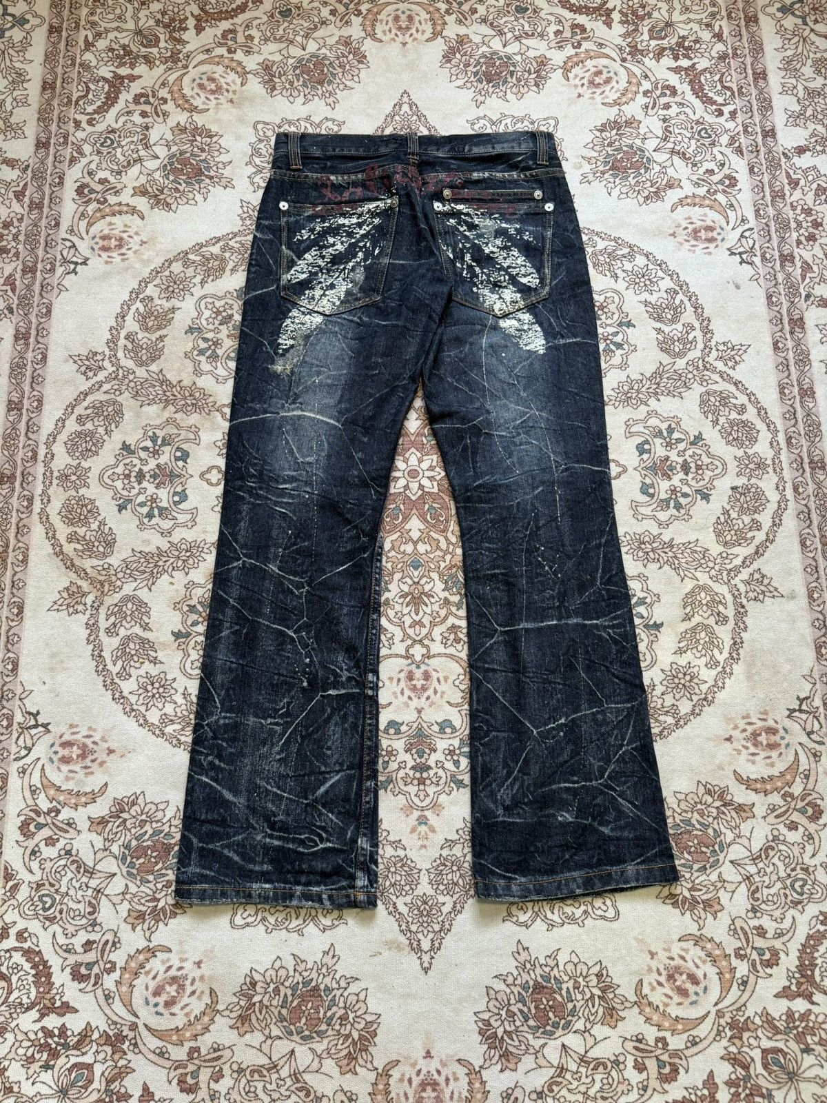 Vintage Vintage Nylaus Japan Flare Jeans Size US 31 - 7 Thumbnail