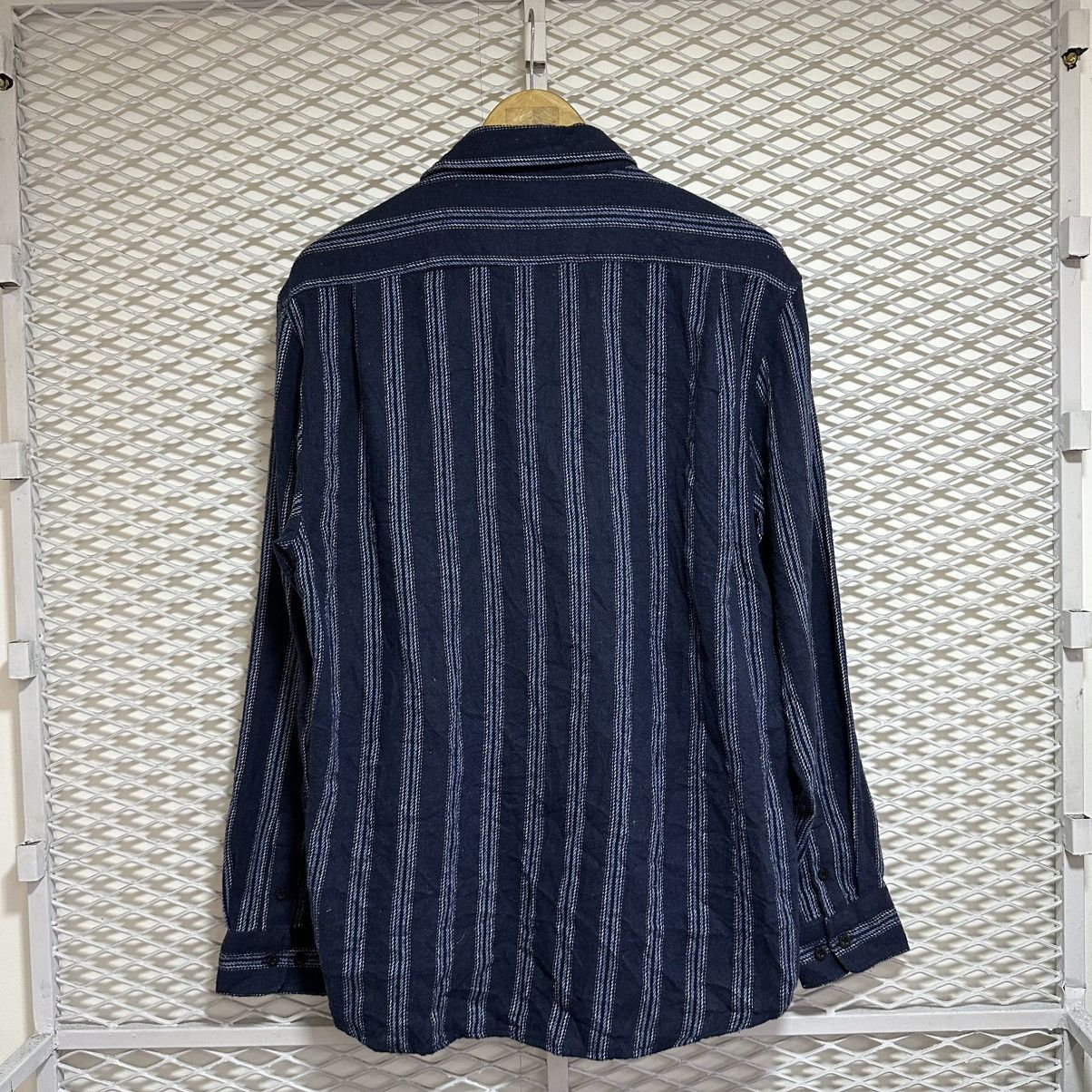 Michiko Koshino London Vintage Striped Flannel Michiko Koshino London Size US L / EU 52-54 / 3 - 10 Thumbnail