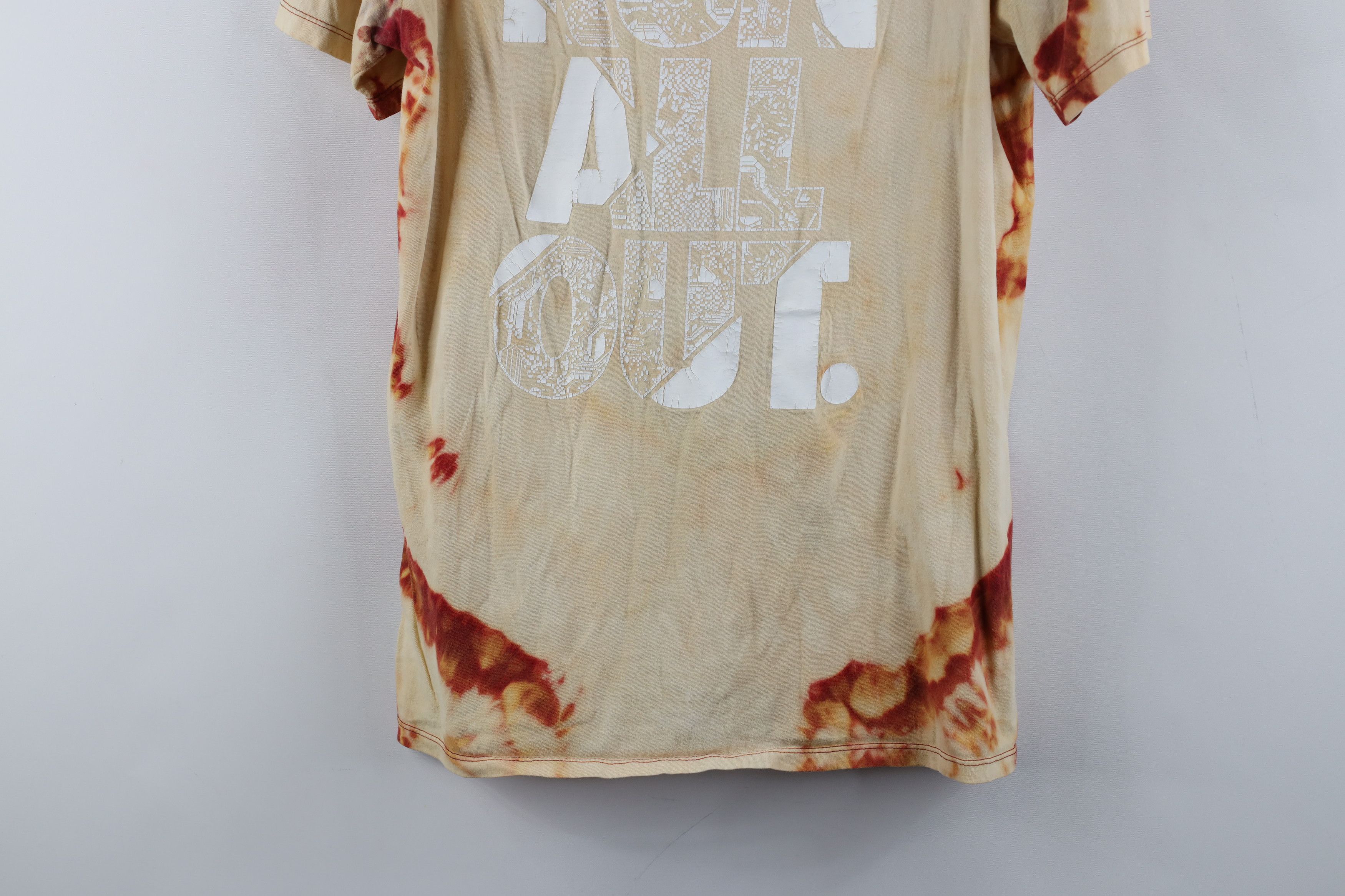 Nike × Vintage Vintage Nike Spell Out Run All Out Acid Wash T-Shirt Size US S / EU 44-46 / 1 - 3 Thumbnail